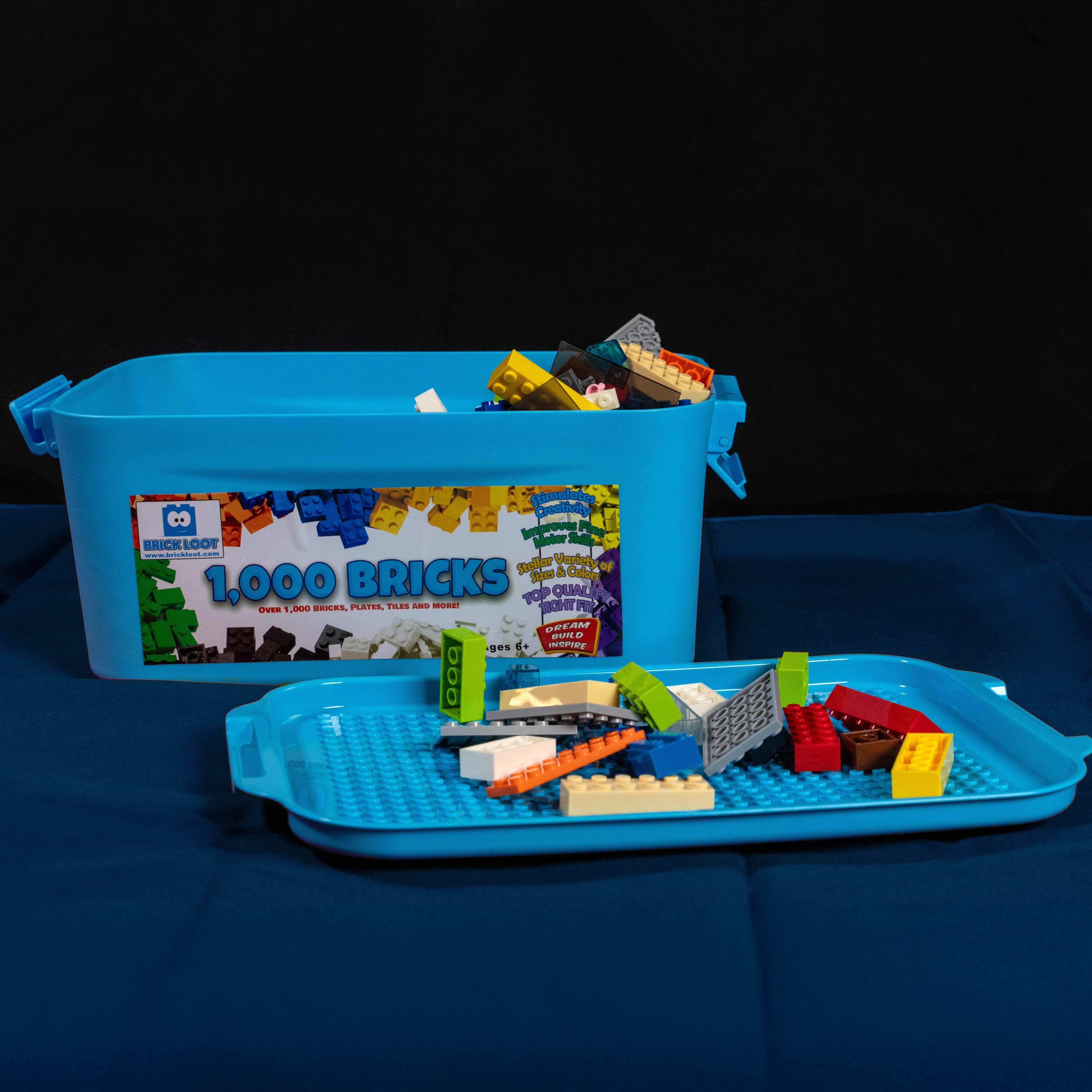 1,000 Bricks with Storage Bin