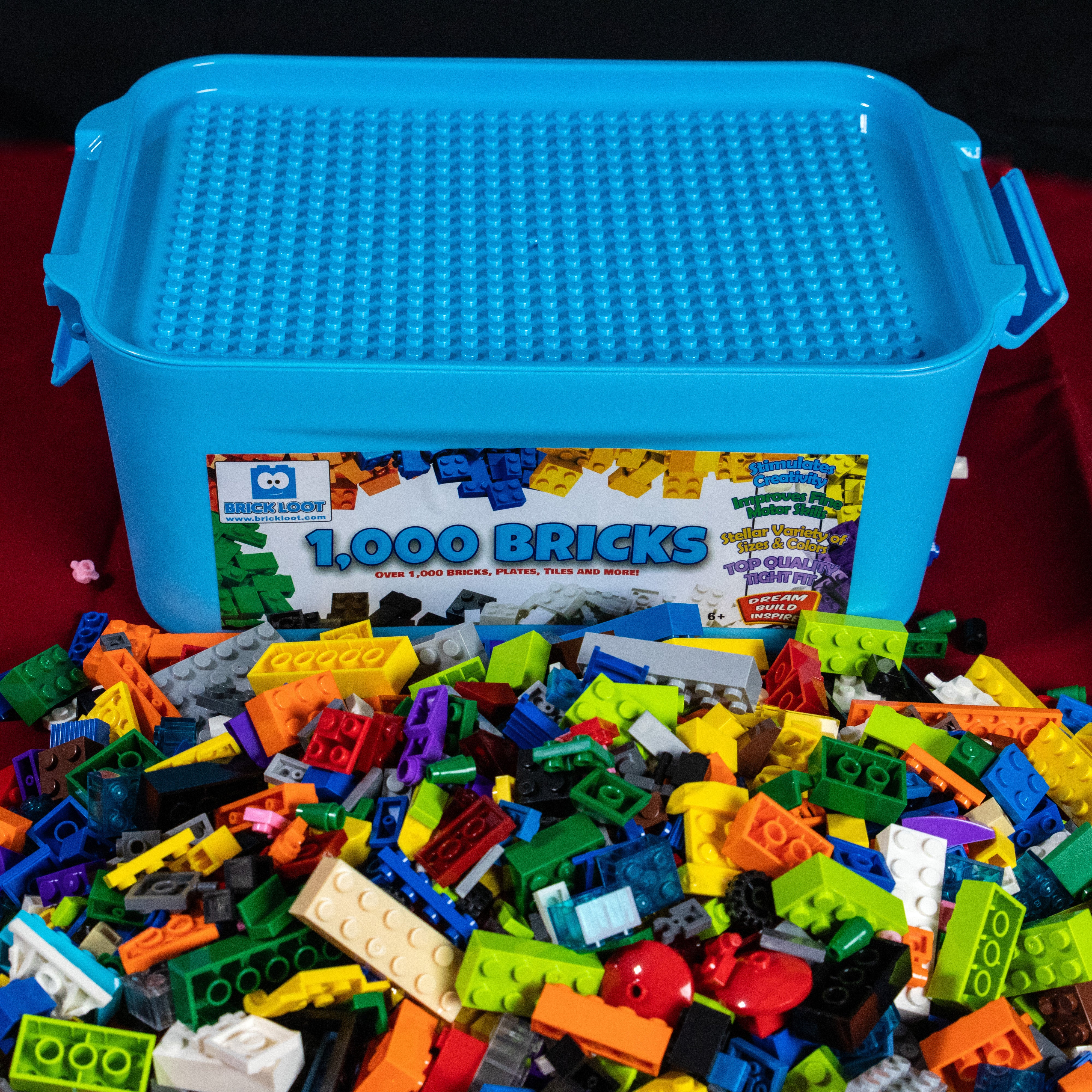 1,000 Bricks with Storage Bin