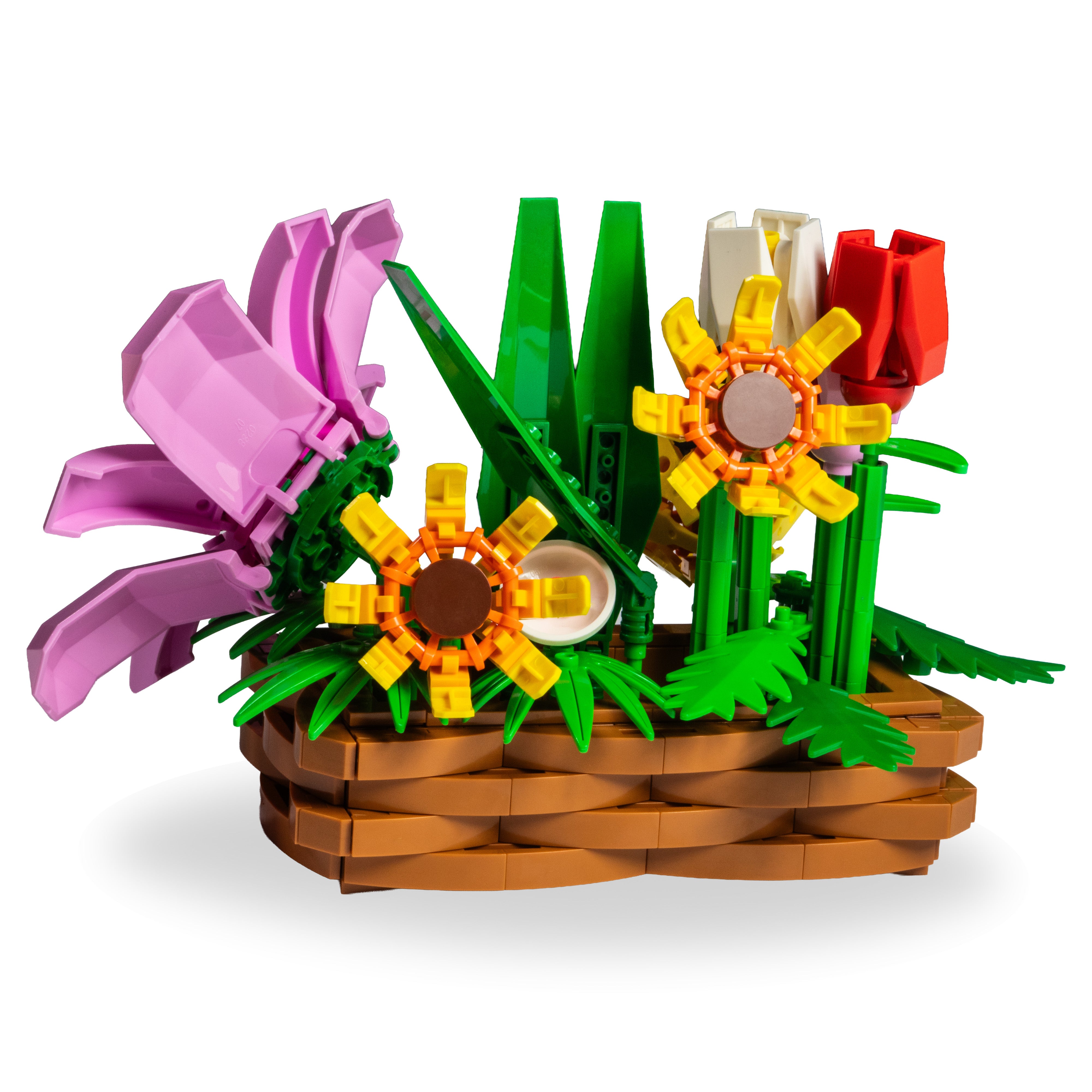 Mother’s Day Botanical Flower Basket – Brick-Built Floral Gift