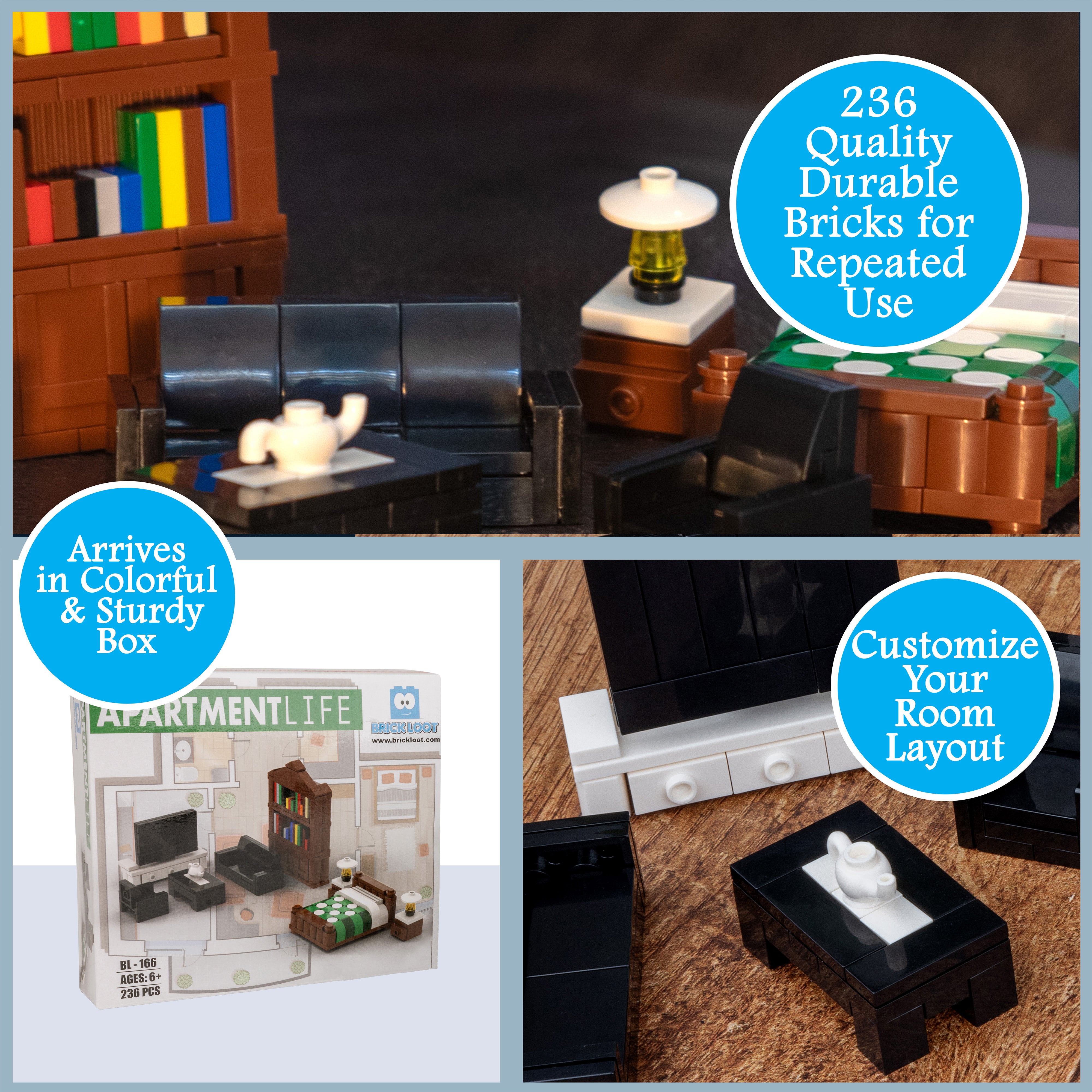 Apartment Furniture Brick Set