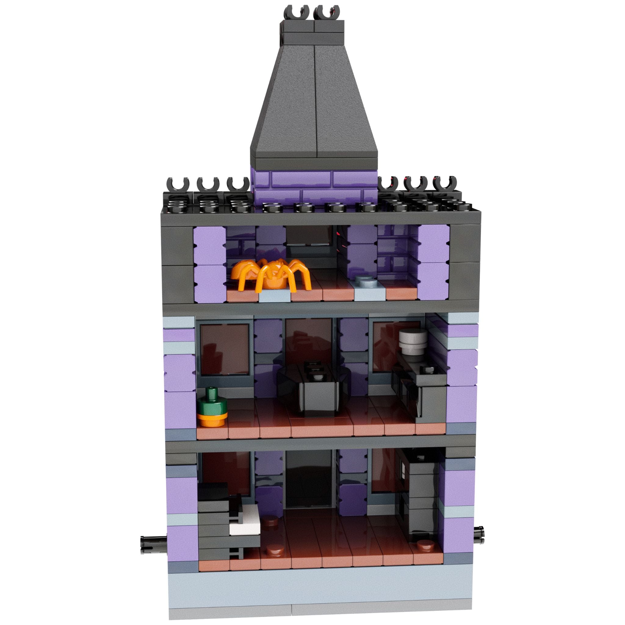 Haunted House Mini City – Spooky Buildable Halloween Mansion