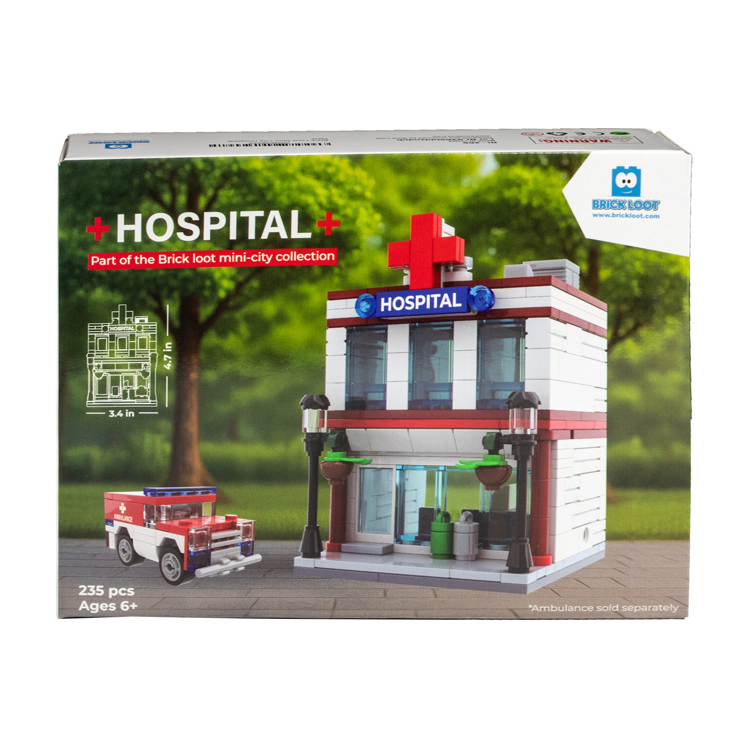 Mini City - Hospital Modular Brick Set