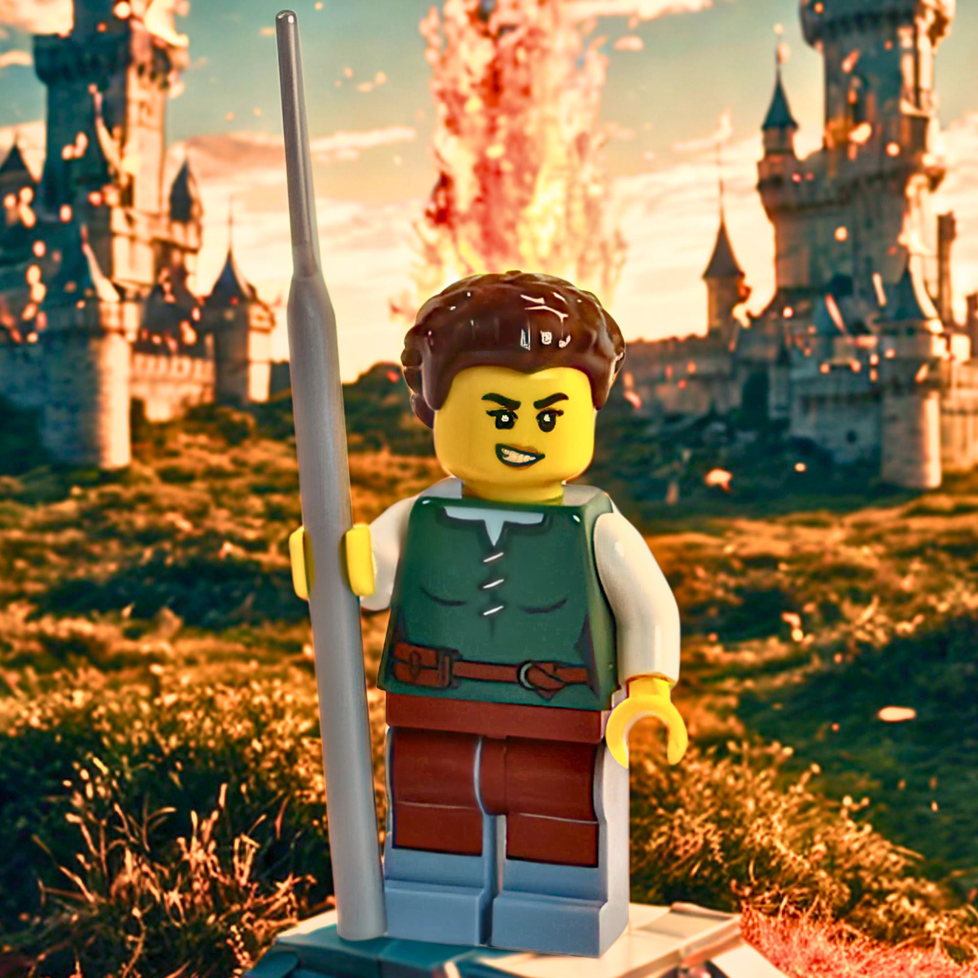 Nyssa Duskwarden – Custom Built 100% LEGO Minifigure