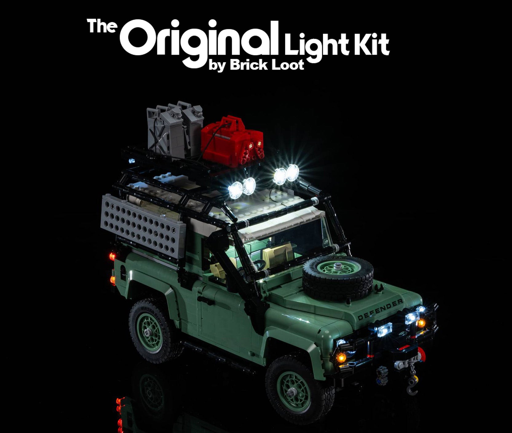 LED Lighting Kit for LEGO Icons Land Rover Classic Defender 90 (10317)