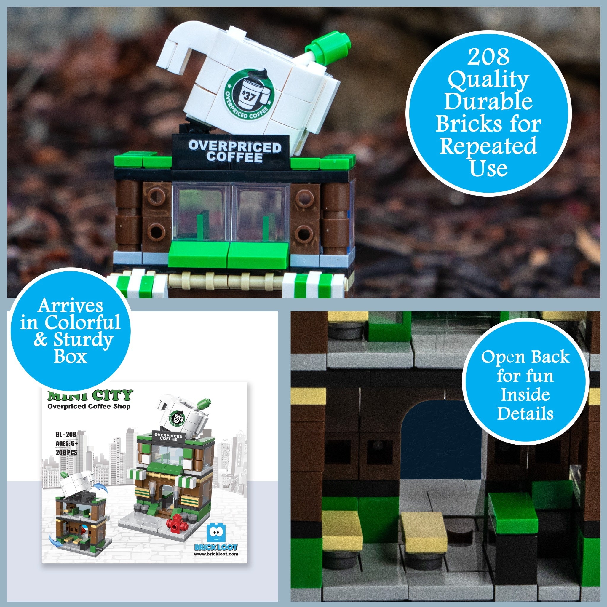 Mini City - Overpriced Coffee Shop Brick Set