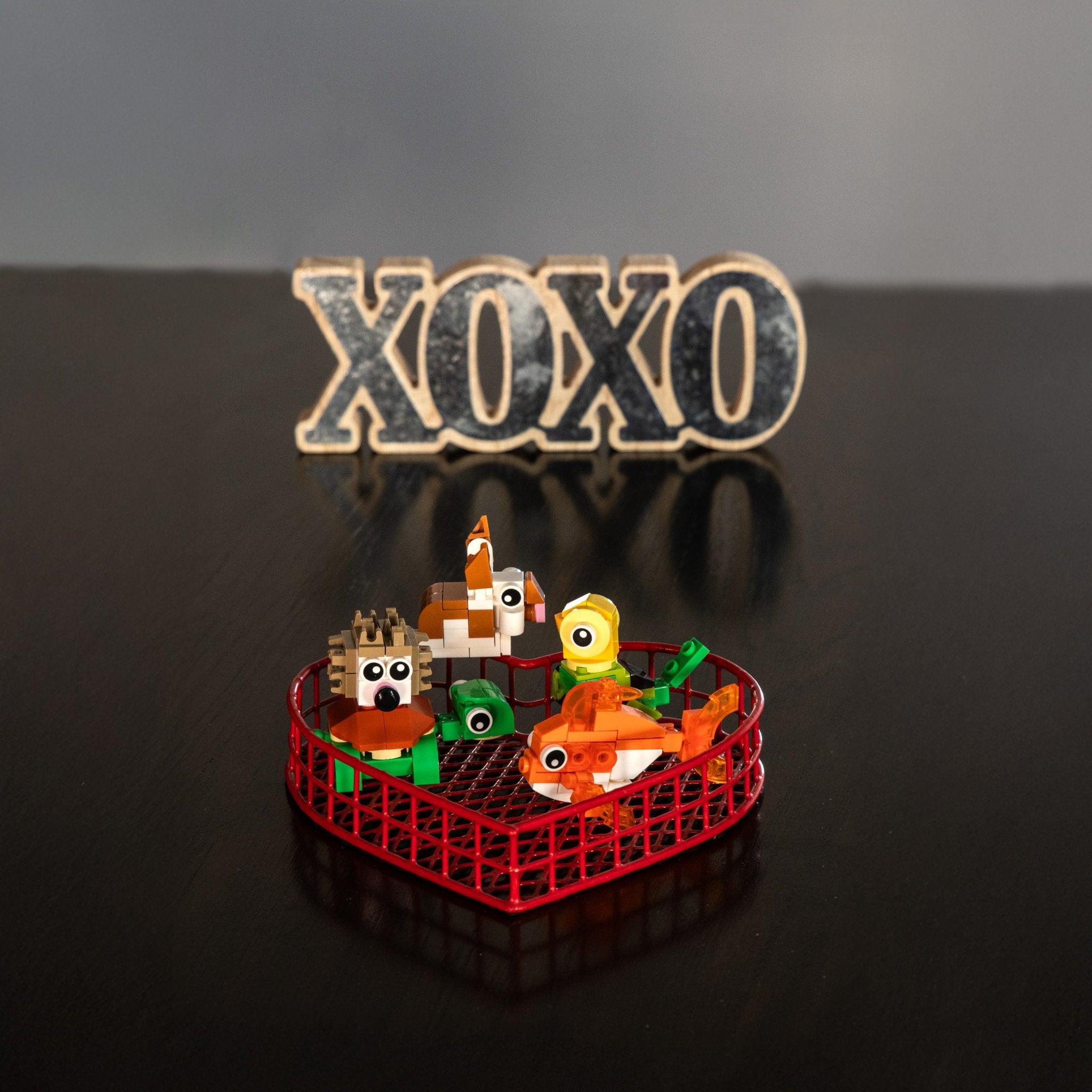 Valentine Mini Animal/Flower Building Packs – Cute Brick Party Favors