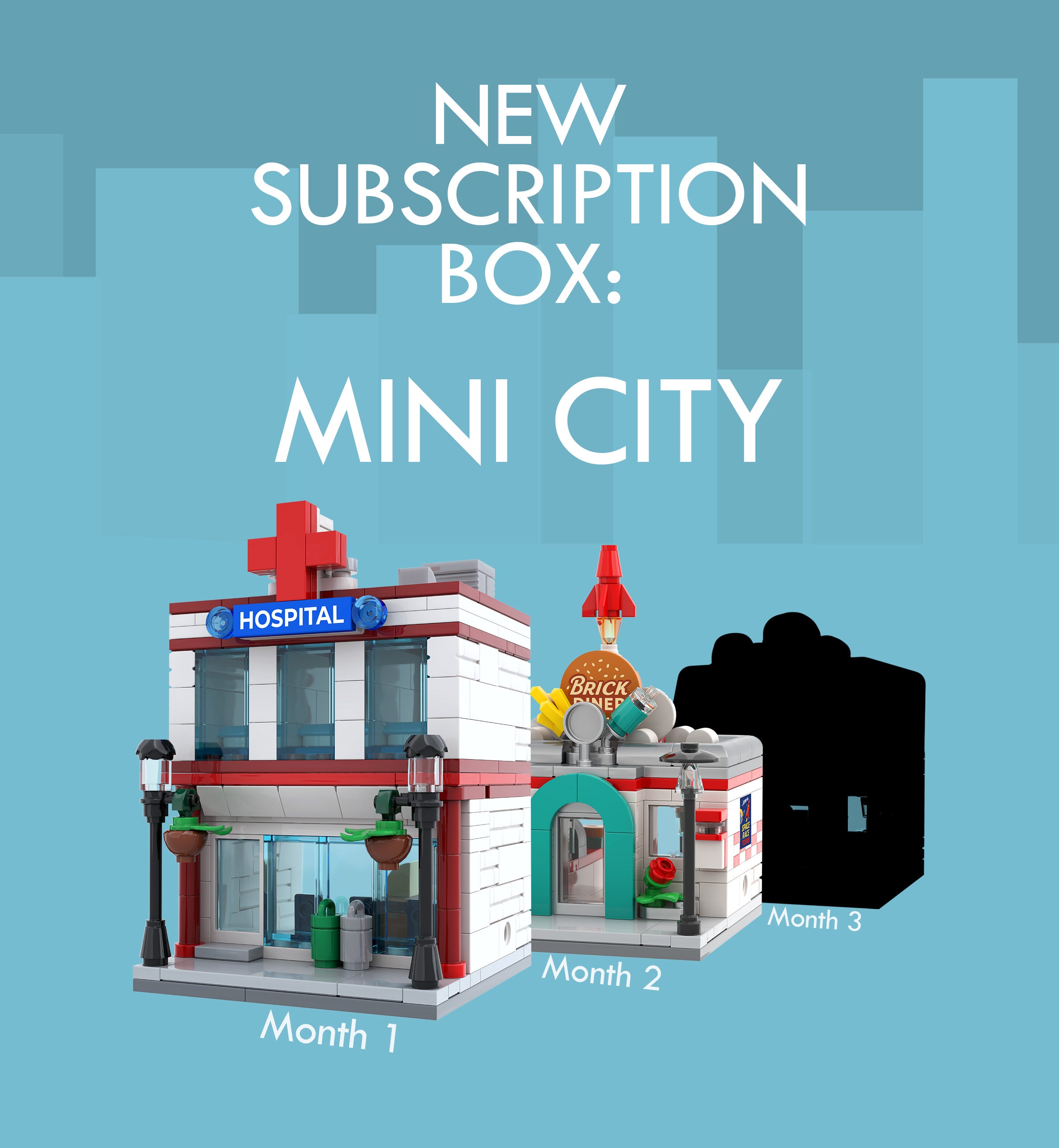 Mini City Subscription - A New Modular Building Each Month
