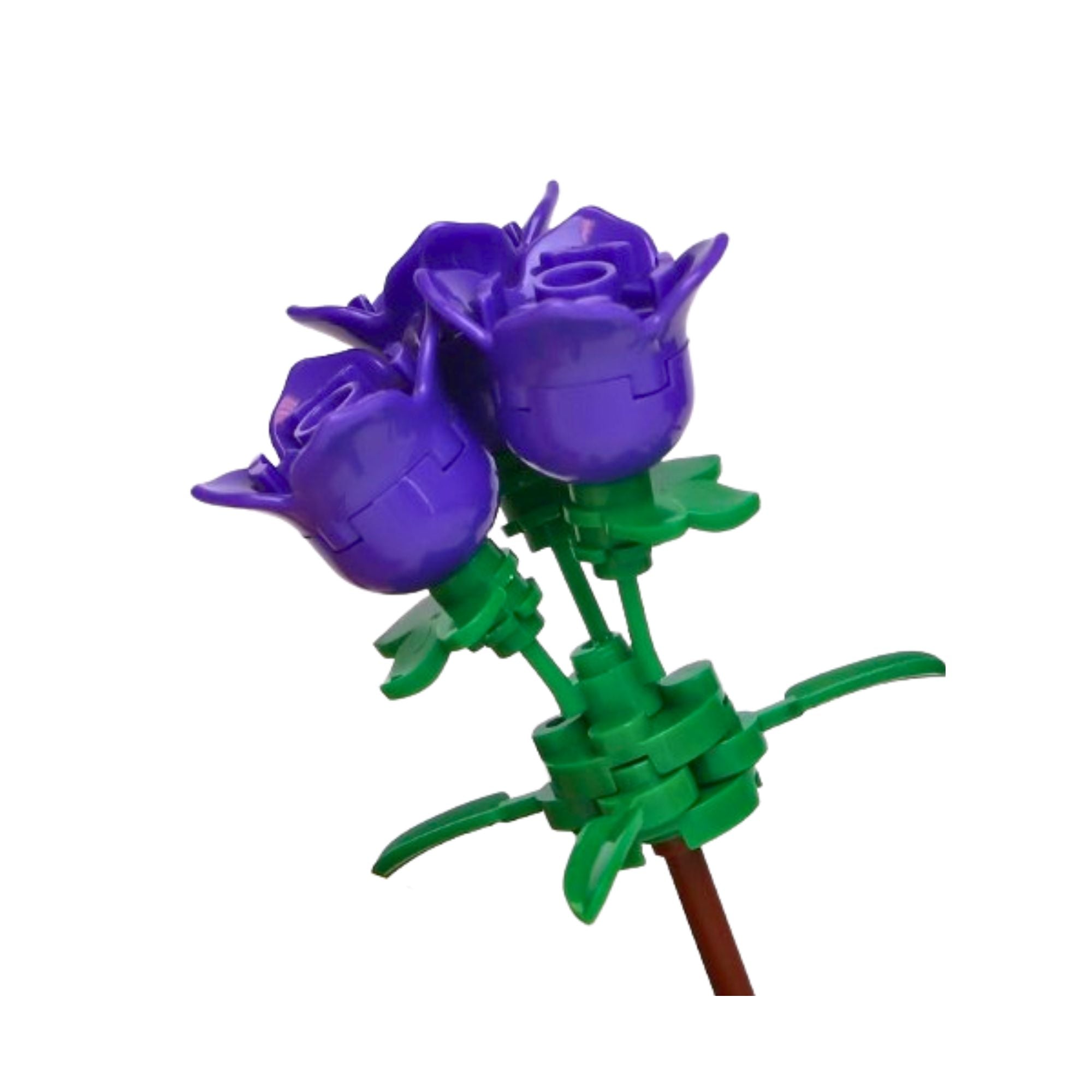 Purple Roses - Brick Flower Set