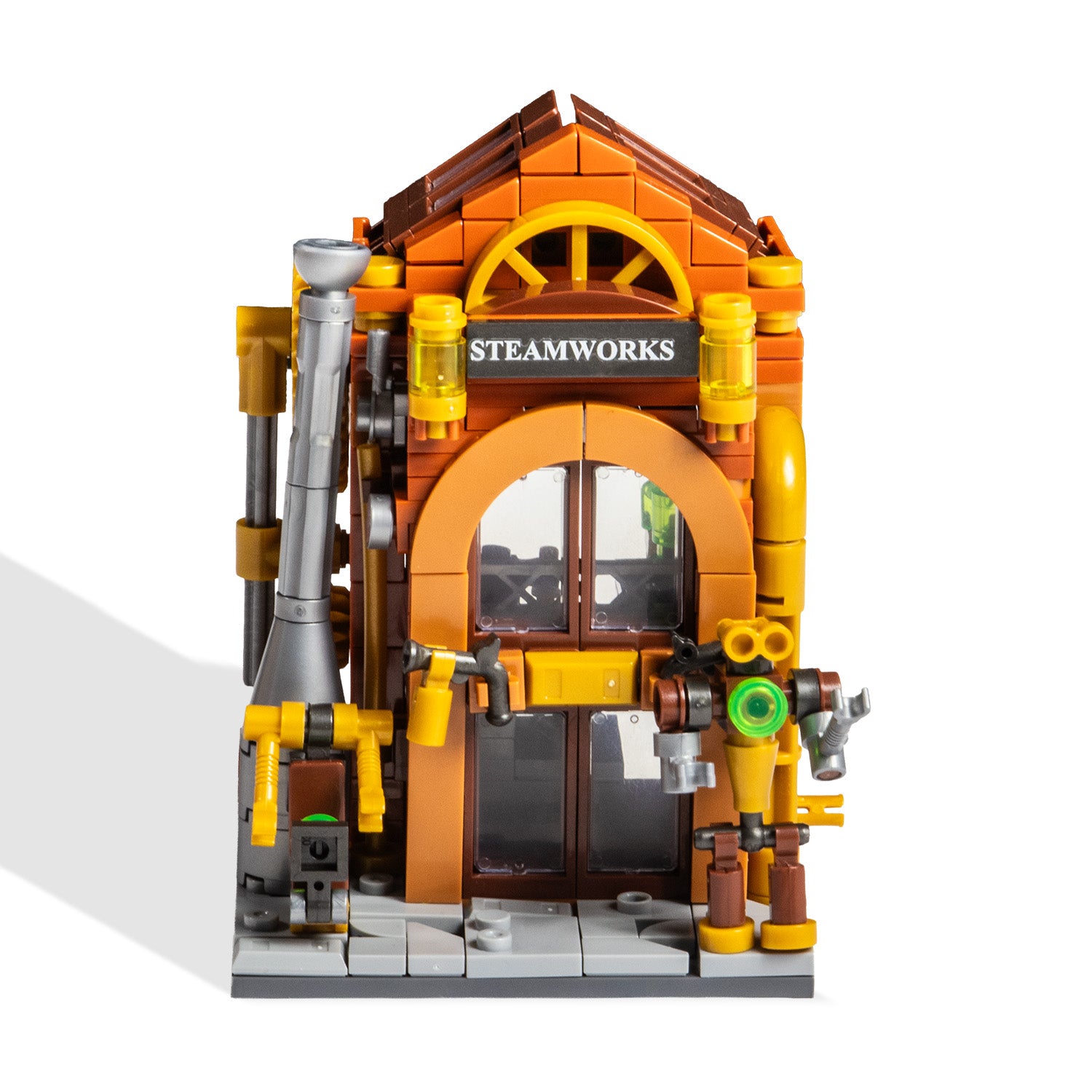 Mini City Steampunk Building – Modular Brick Set