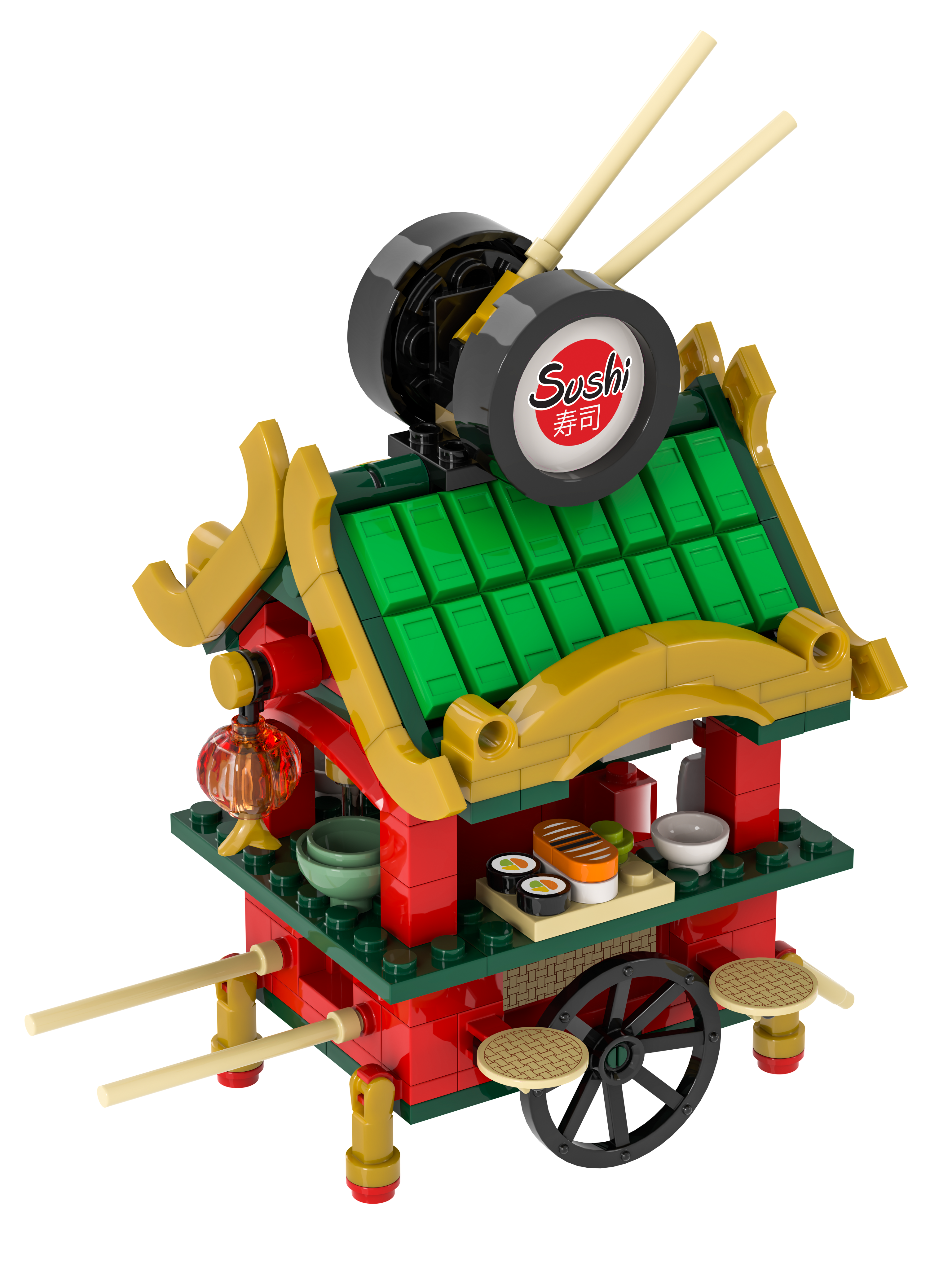 Sushi Cart Brick Set