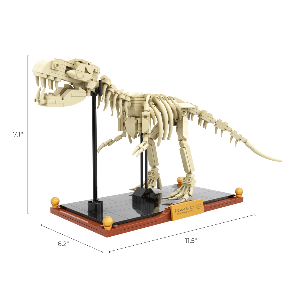 Tyrannosaurus Rex Dinosaur Fossil Brick Set