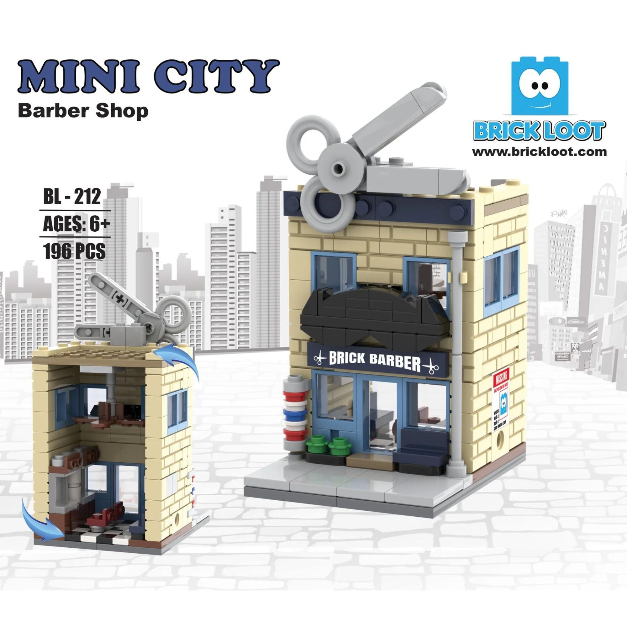 Mini City - Barber Shop Brick Set