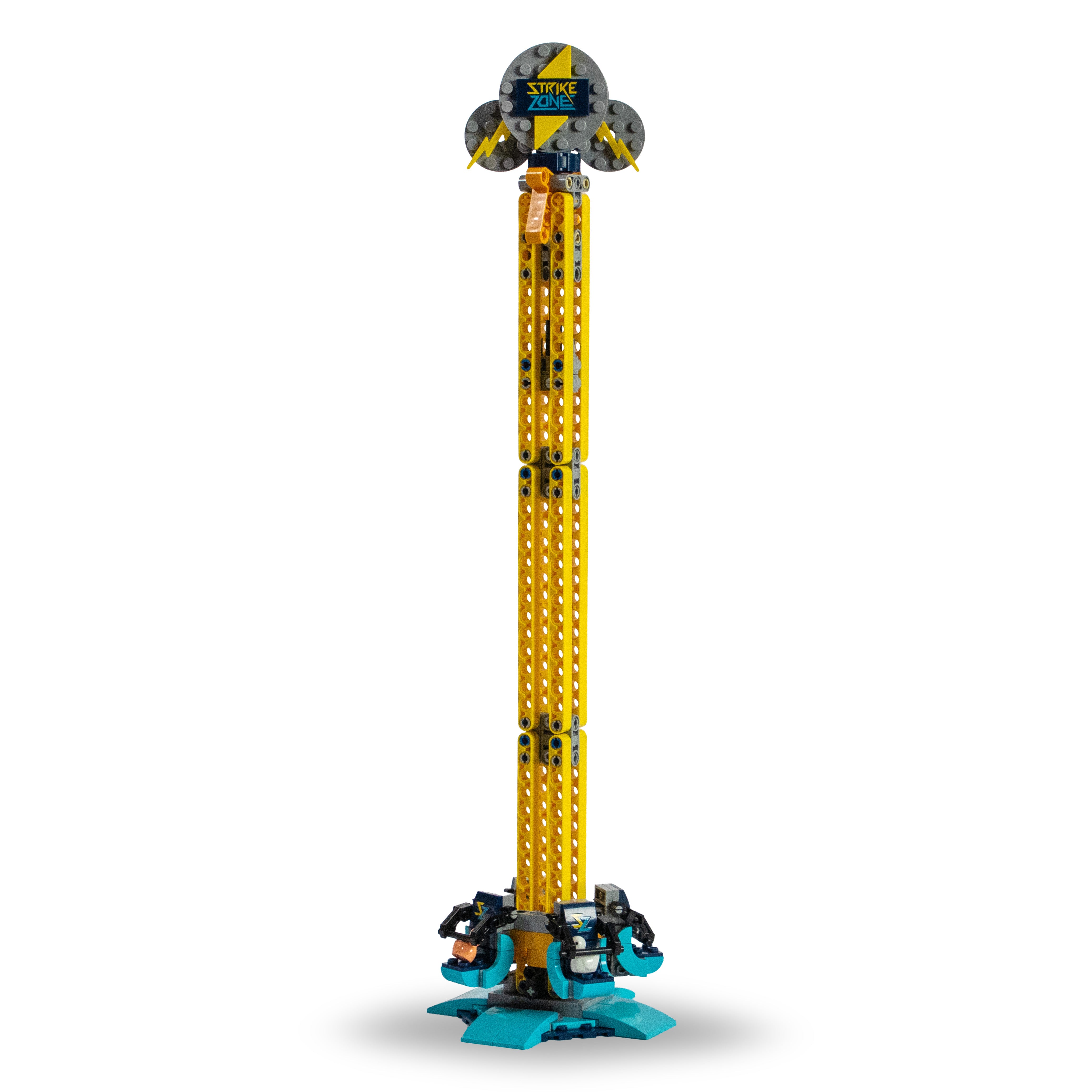 Strike Zone Drop Tower Amusement Ride Brick Set