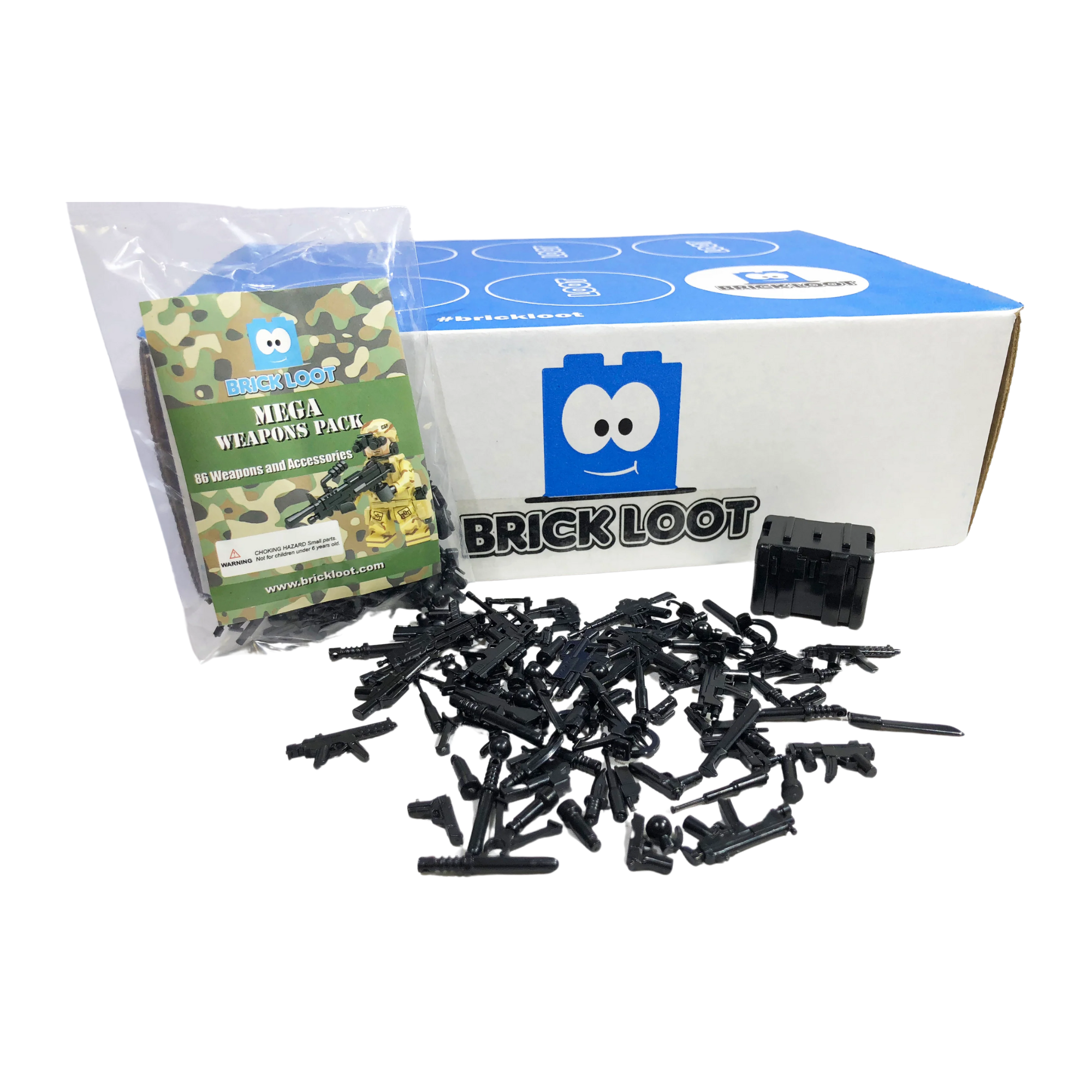 Minifigure Weapons MEGA Accessory Pack (86 Pieces)