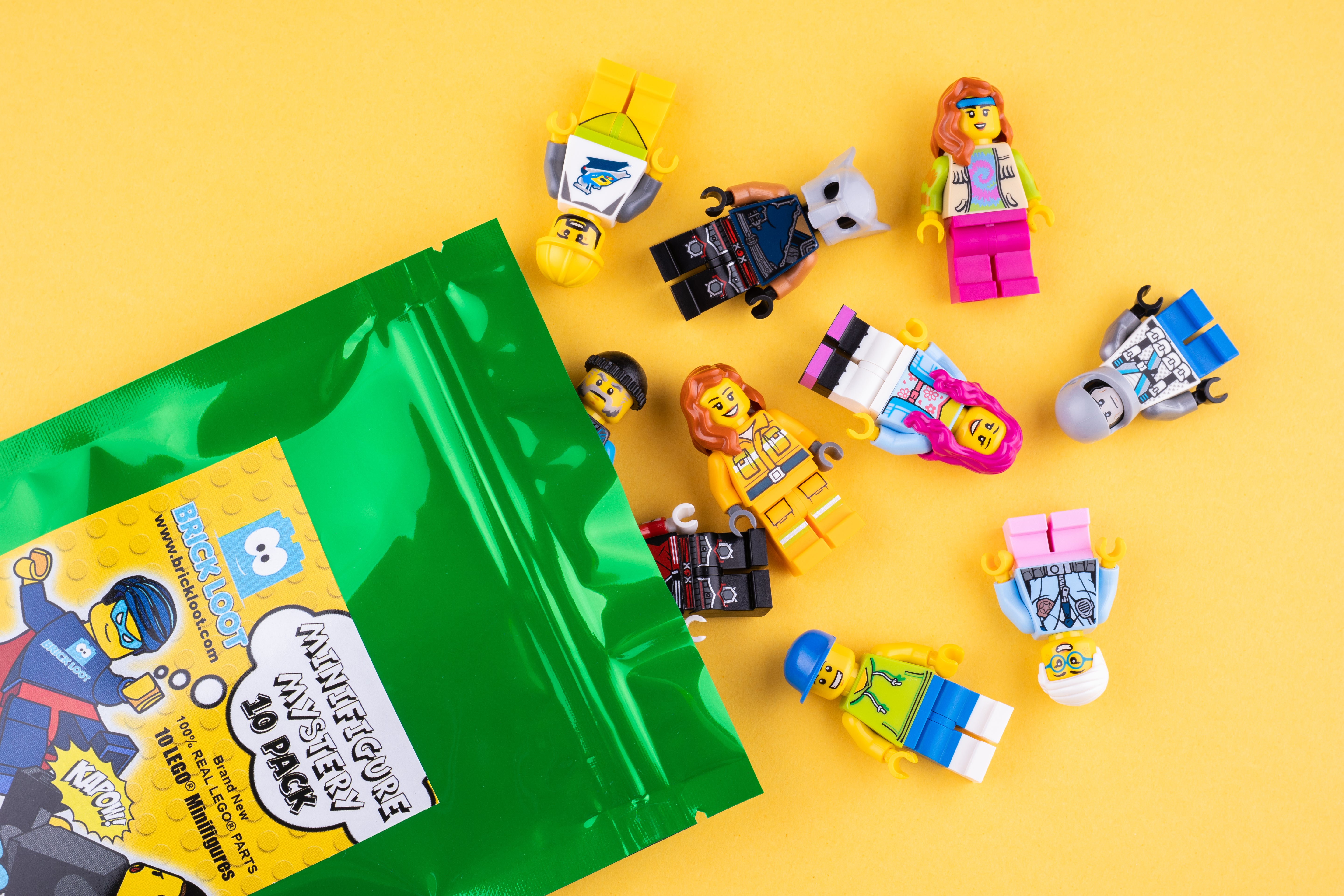 Pack of 10 Random Authentic LEGO Minifigures – 100% Genuine LEGO Figures