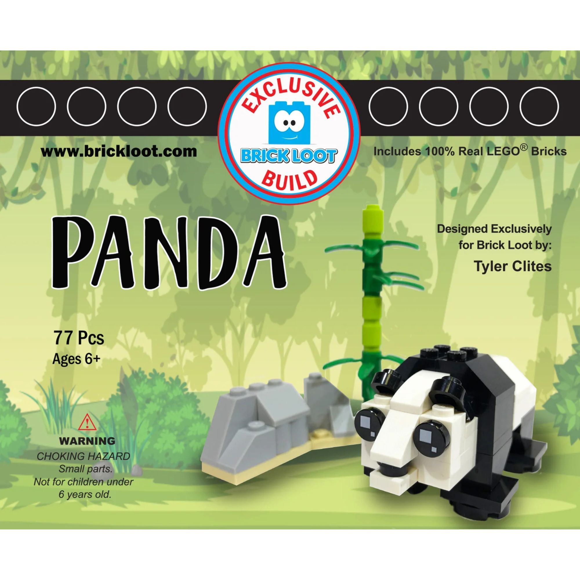 Exclusive Brick Loot Build Panda – 100% LEGO® Bricks