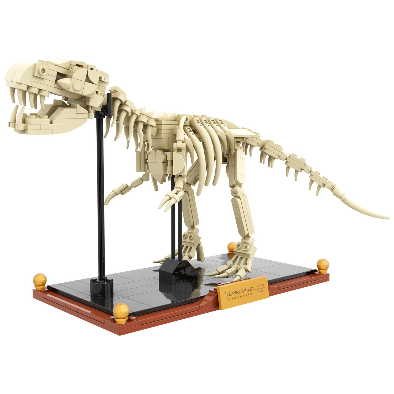T-Rex Dinosaur Fossil Building Set | Tyrannosaurus Rex Display Model
