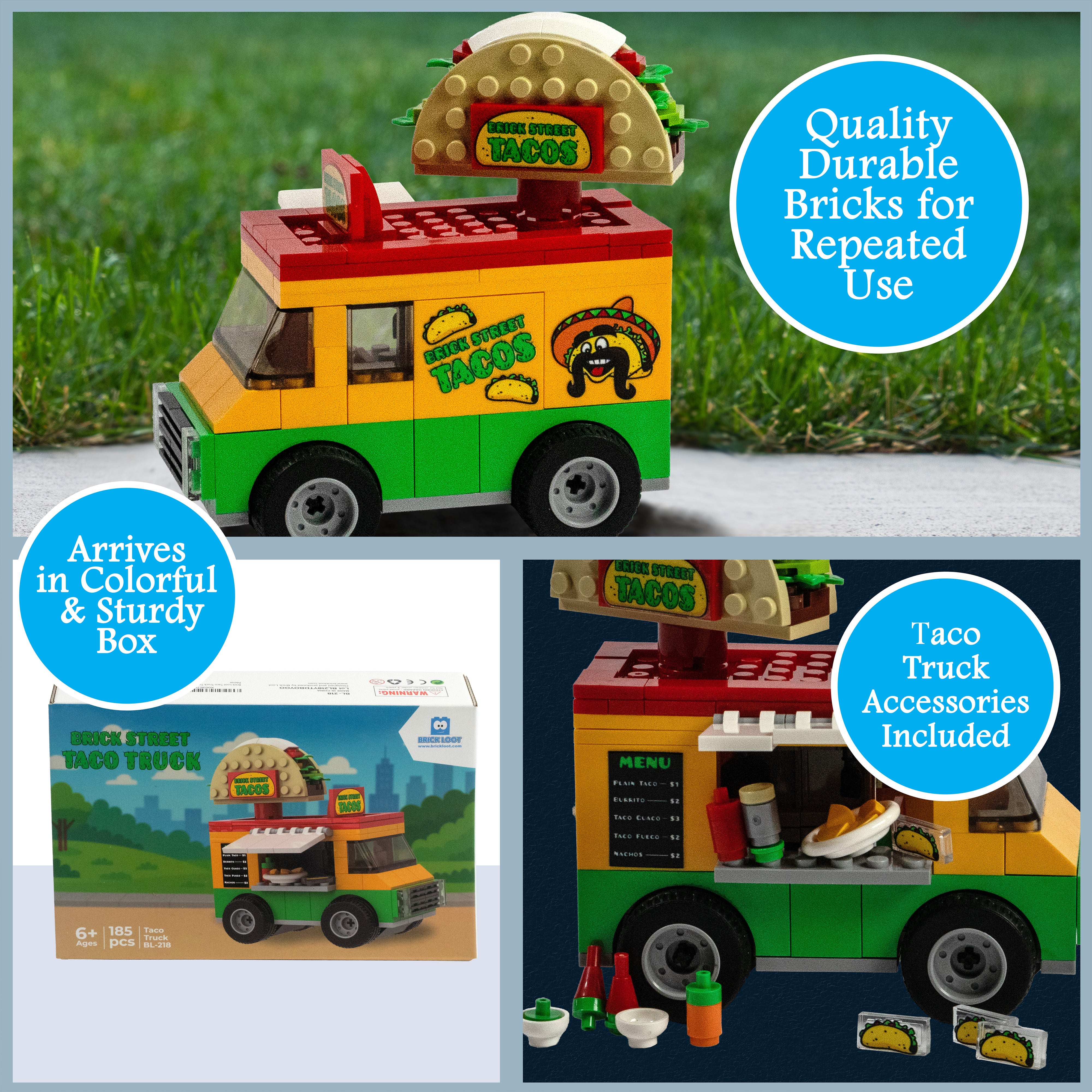 Brick Street Taco Truck Brick Set