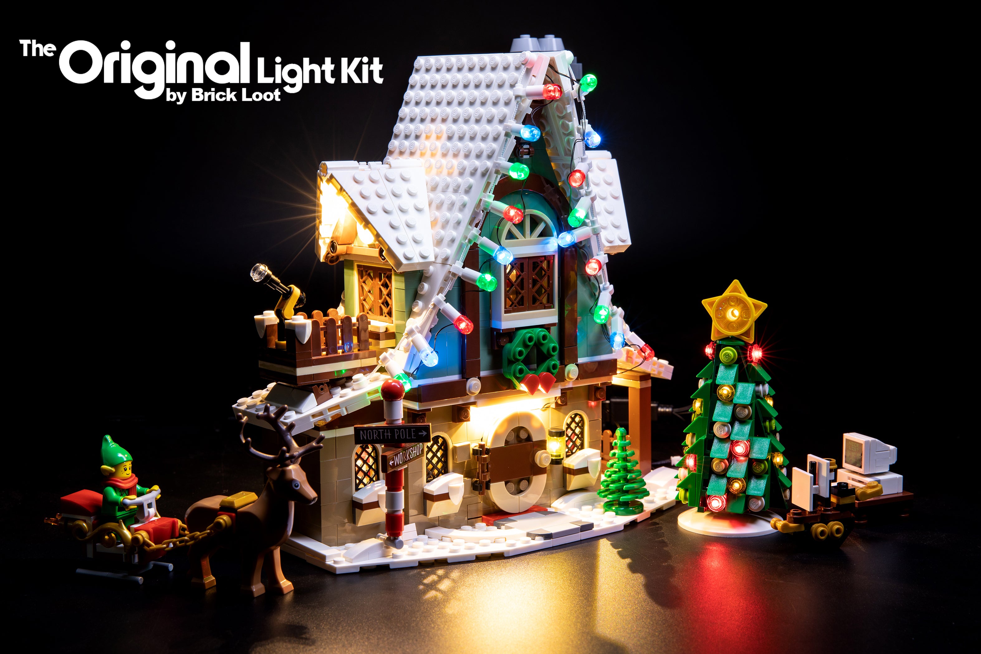 LED Lighting Kit for LEGO Elf Club House Set (10275)