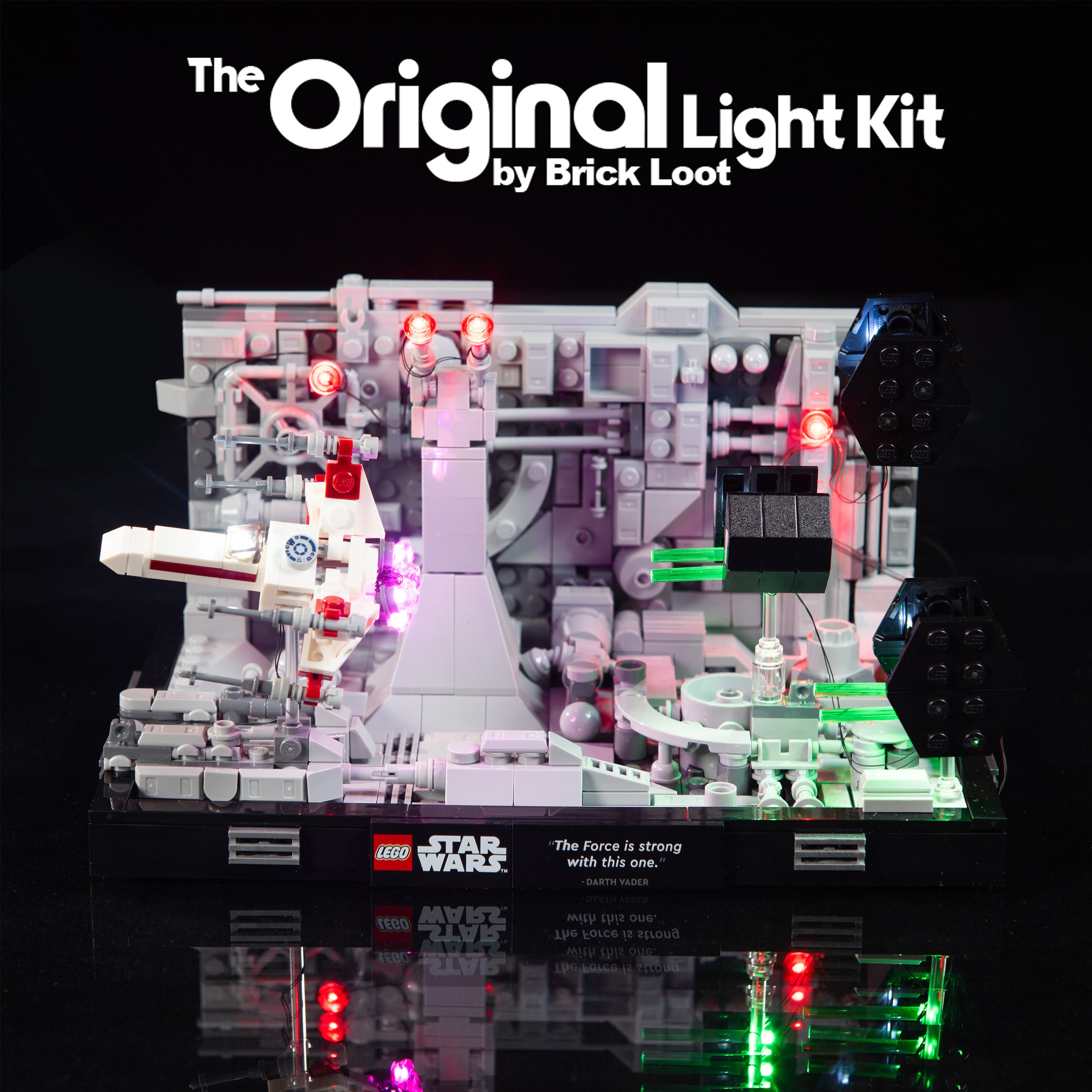 LED Lighting kit for LEGO Death Star™ Trench Run Diorama 75329 – Brick Loot