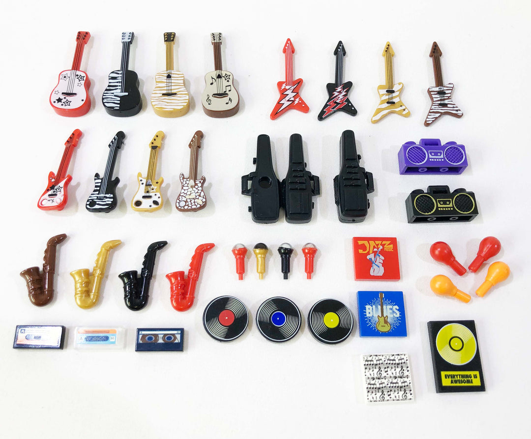 Music Accessory Pack - Major Brand Brick Compatible