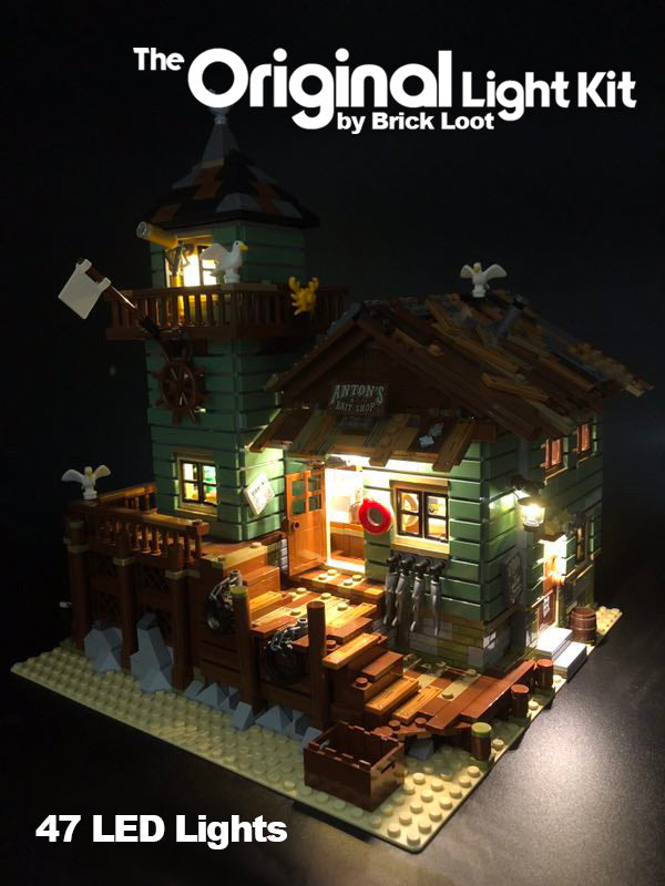 Brick Loot Old Fishing Store Lighting Kit for Your Lego Set 21310 (LEGO set  not included)