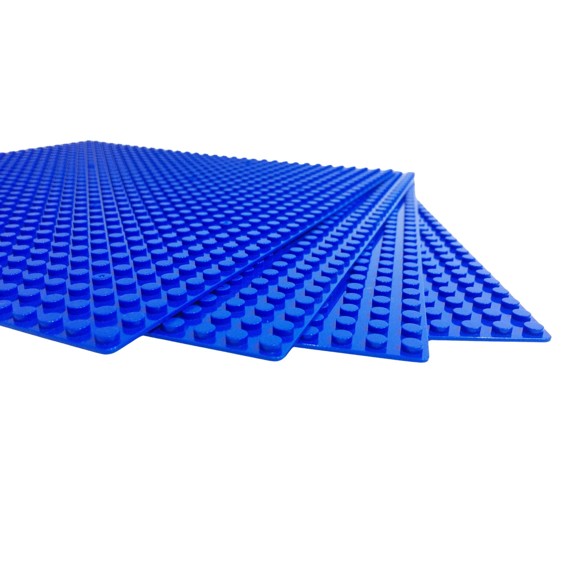 Baseplate Bundle - 4 pack of BLUE 32x32 - 10" x 10" Base Plates