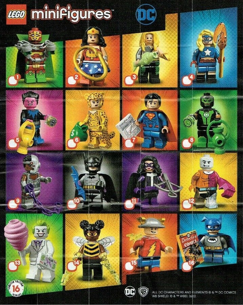 LEGO Series Minifigure Mystery Bag - DC Superheros, Batman, Harry Potter, Ninjago, Series 16