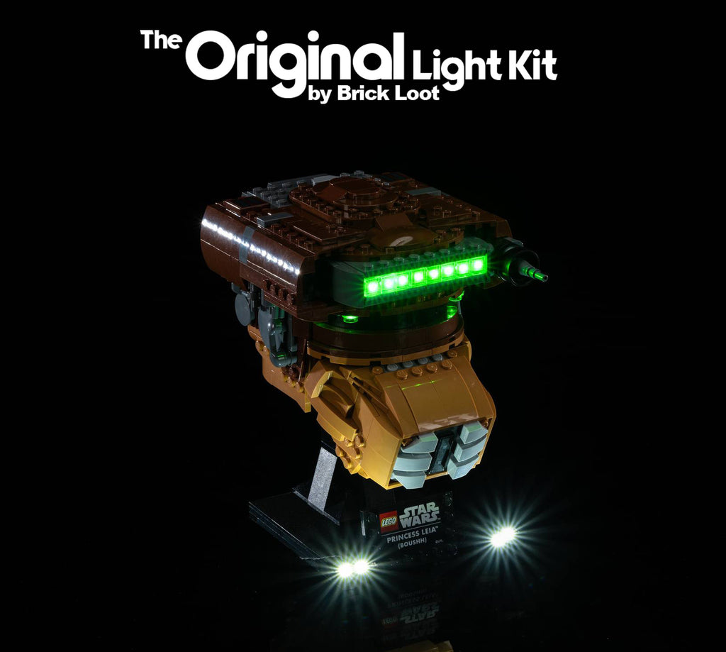 LED Lighting Kit for LEGO Star Wars Princess Leia (Boushh) Helmet 75351