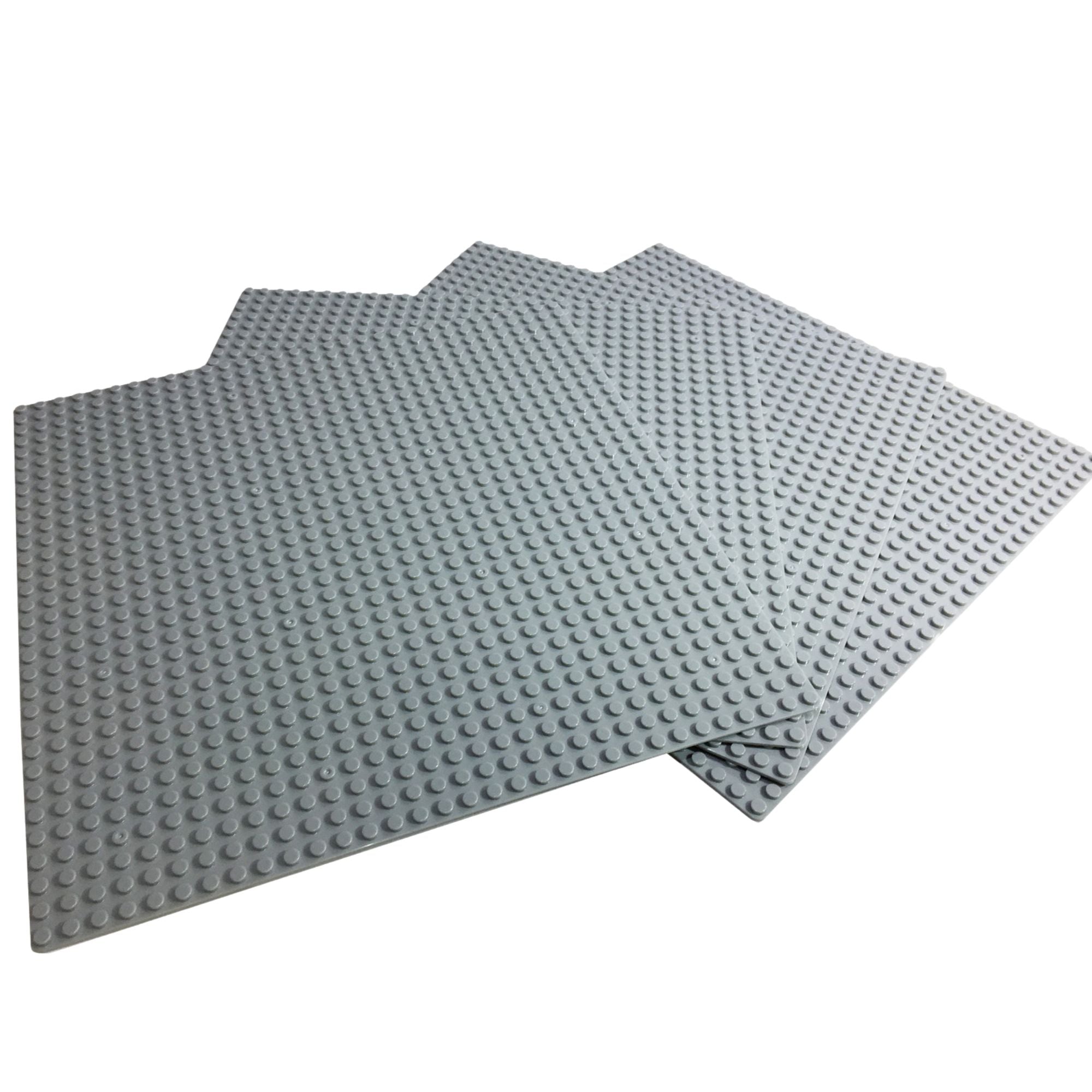Baseplate Bundle - 4 pack of GRAY 32x32 - 10" x 10" Base Plates