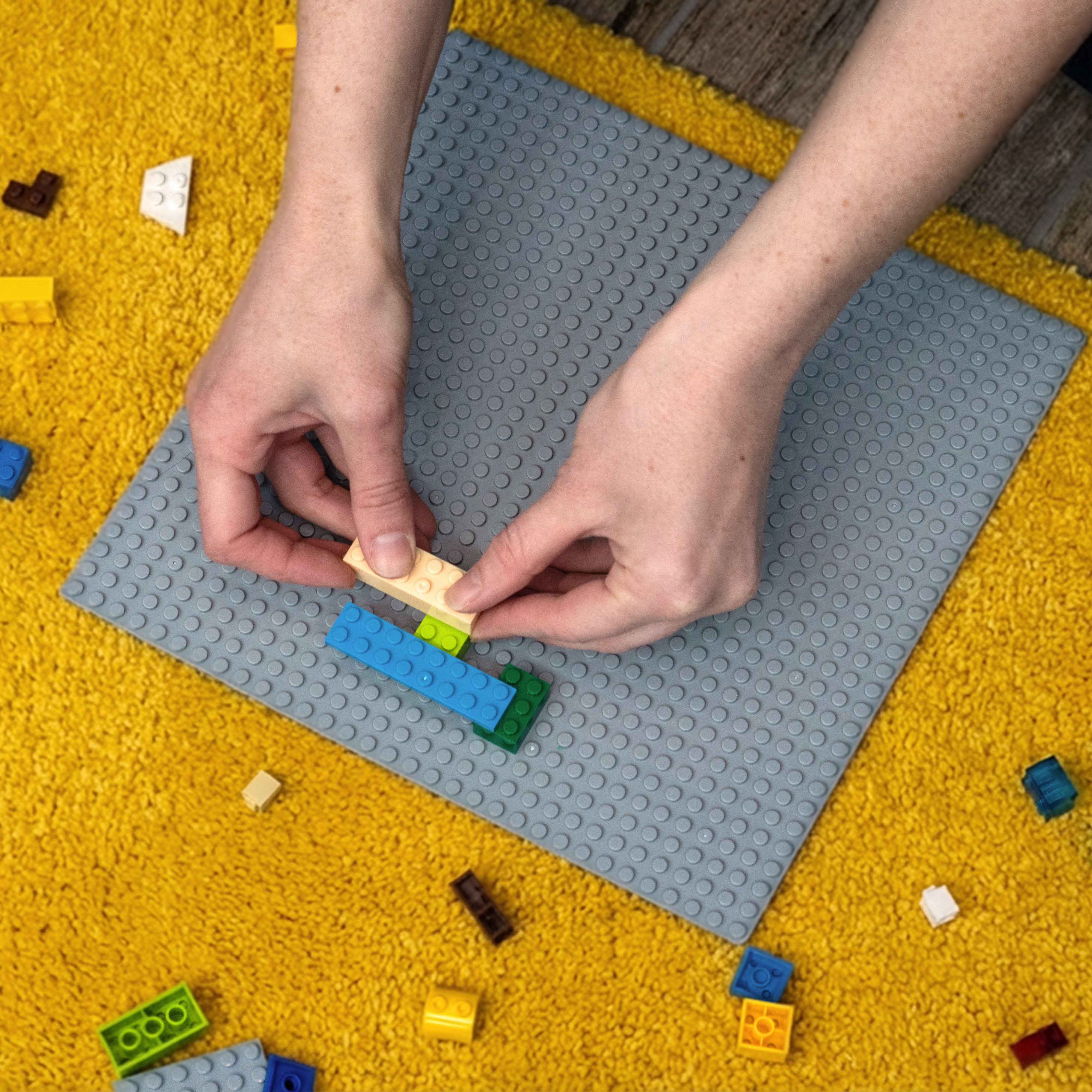 Baseplate Bundle - 4 pack of GRAY 32x32 - 10" x 10" Base Plates