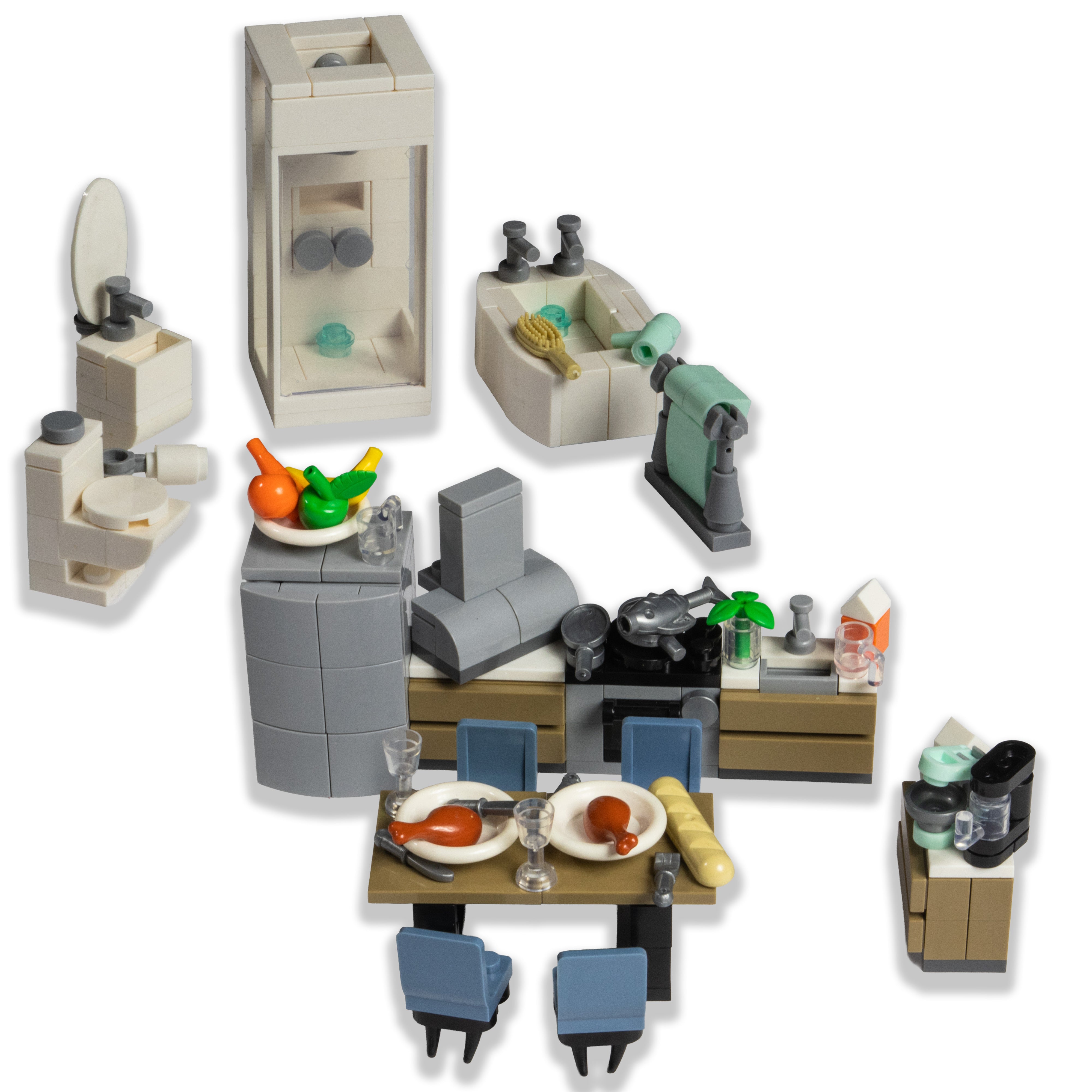 Kitchen & Bathroom Furniture - Apartment Life Brick Set