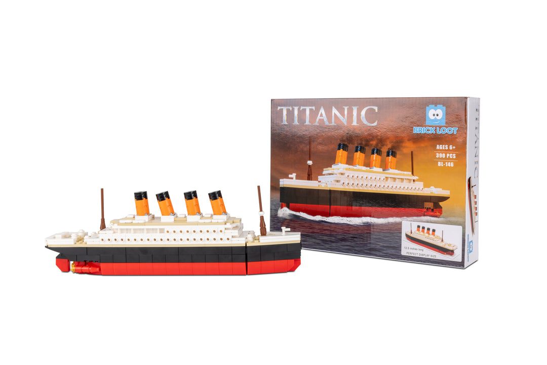 Brick Loot Titanic Building Bricks Set (Mid Sized 217 Pieces) 100%  Compatible, fits Lego and Other Major Brands 