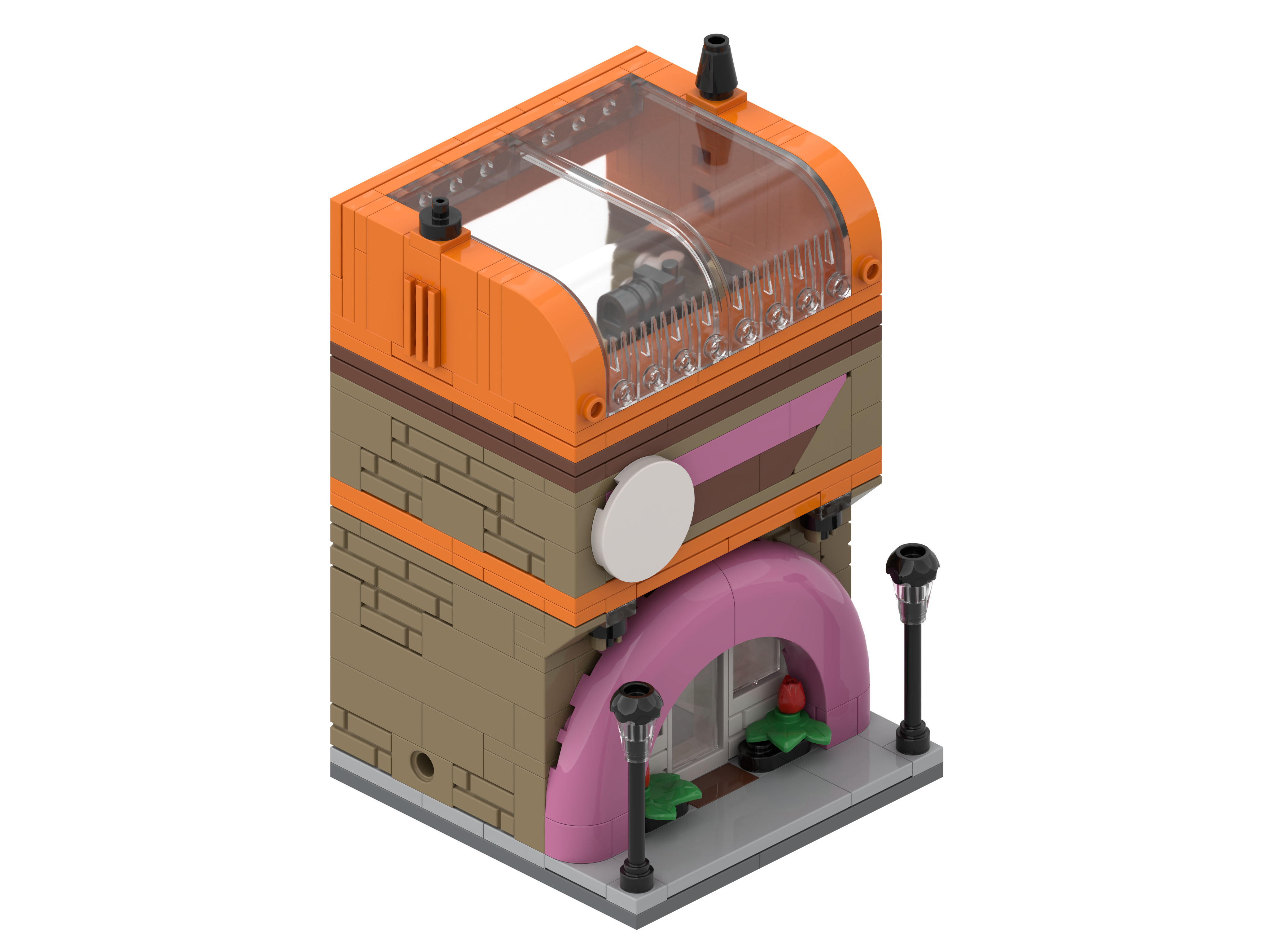 Mini City – Donut Shop Modular Brick Set