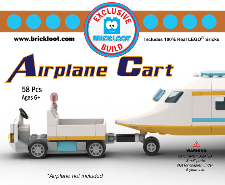 Exclusive Brick Loot Build Airport Luggage Cart – 100% LEGO Bricks