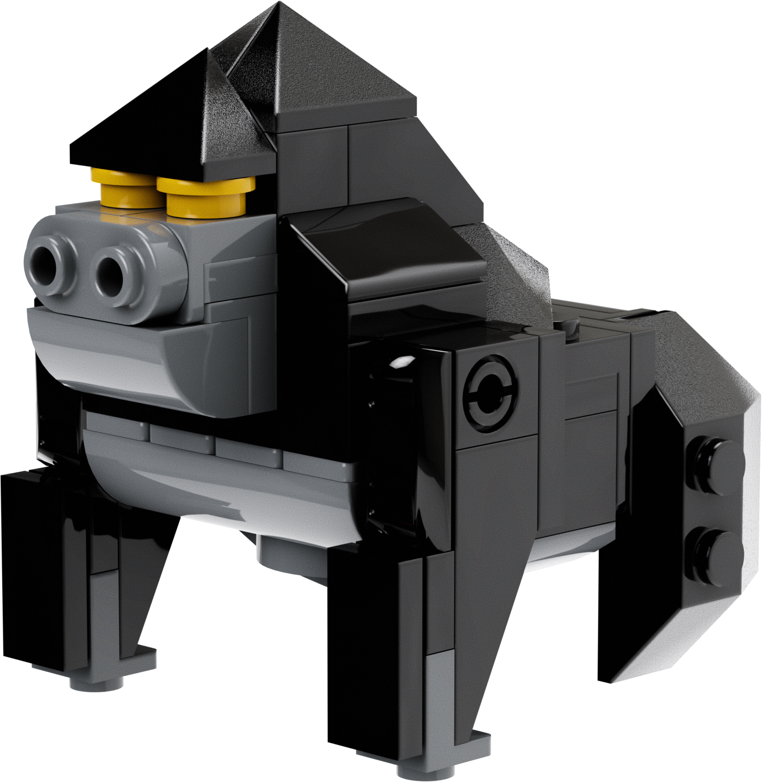 Jungle Gorilla Brick Building Set – Poseable Gorilla Companion