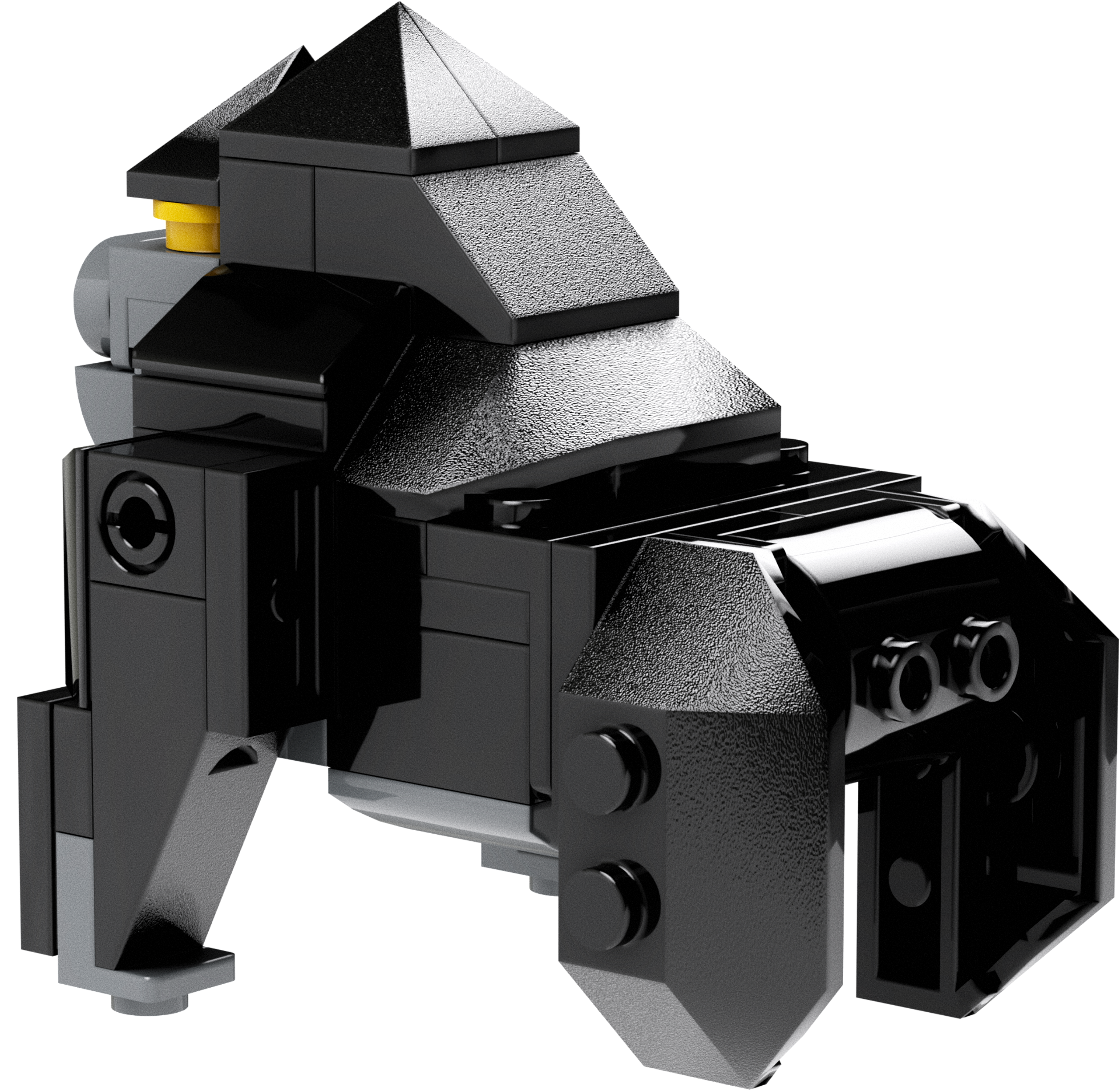 Jungle Gorilla Brick Building Set – Poseable Gorilla Companion