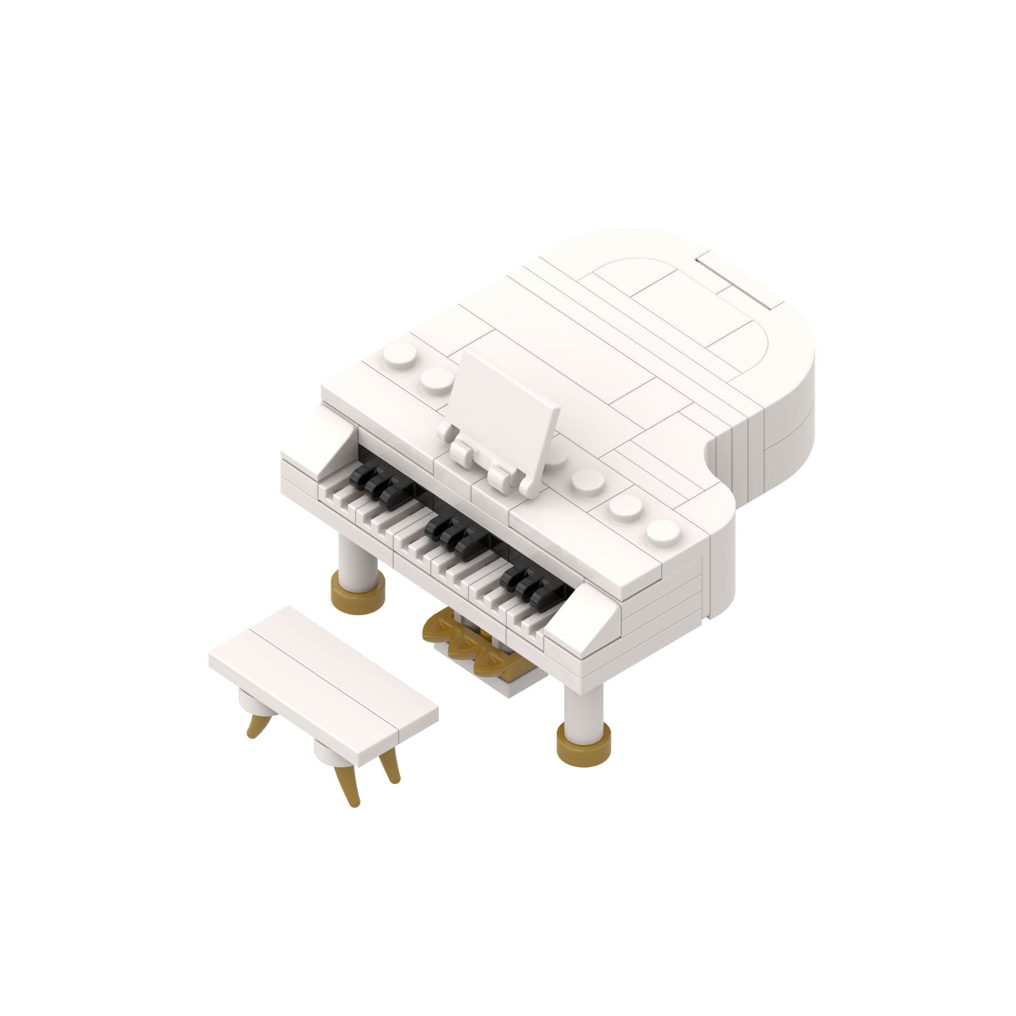 Grand Piano Brick Set