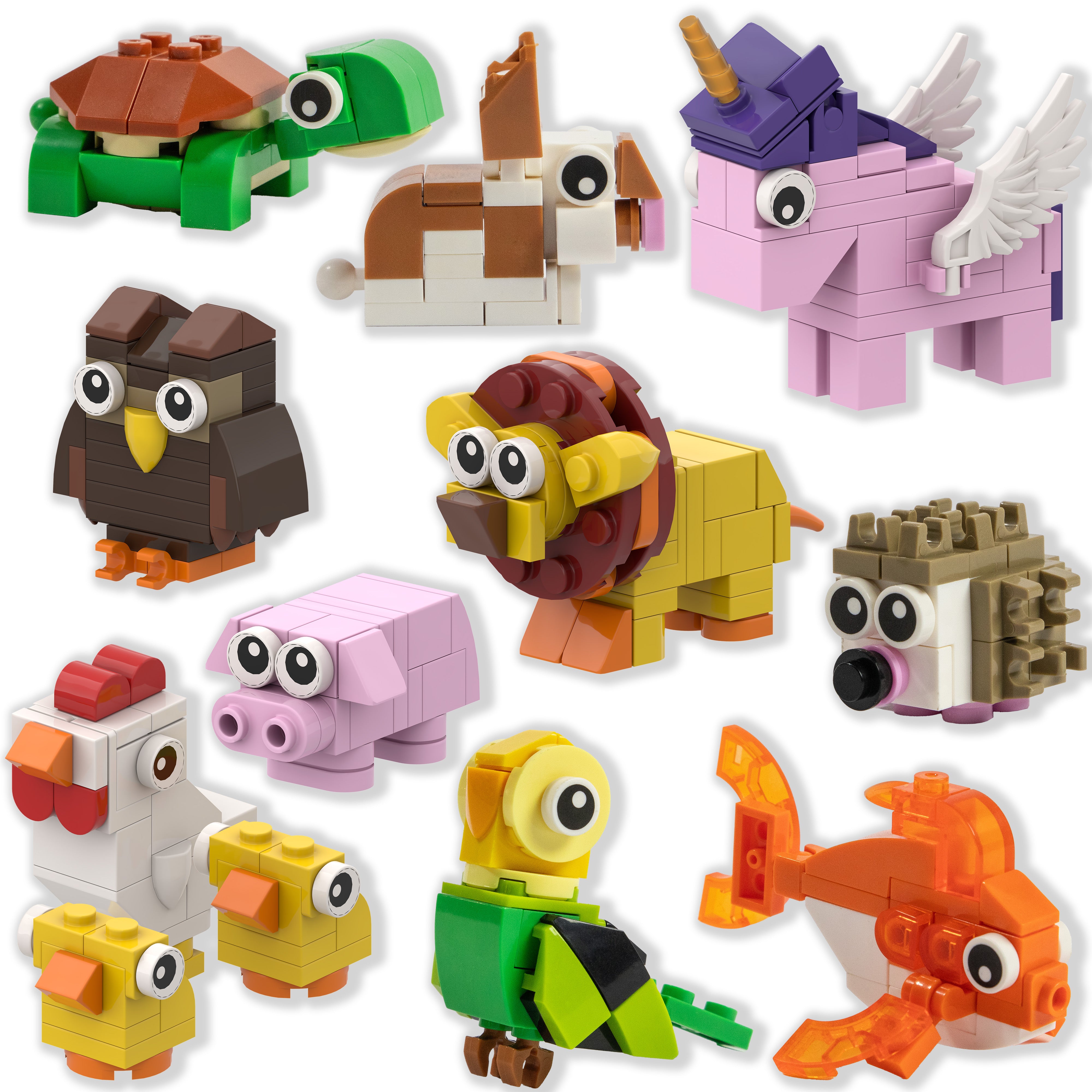 Mini Animal Building Packs (10 Animals) – Candy-Free Party Favors