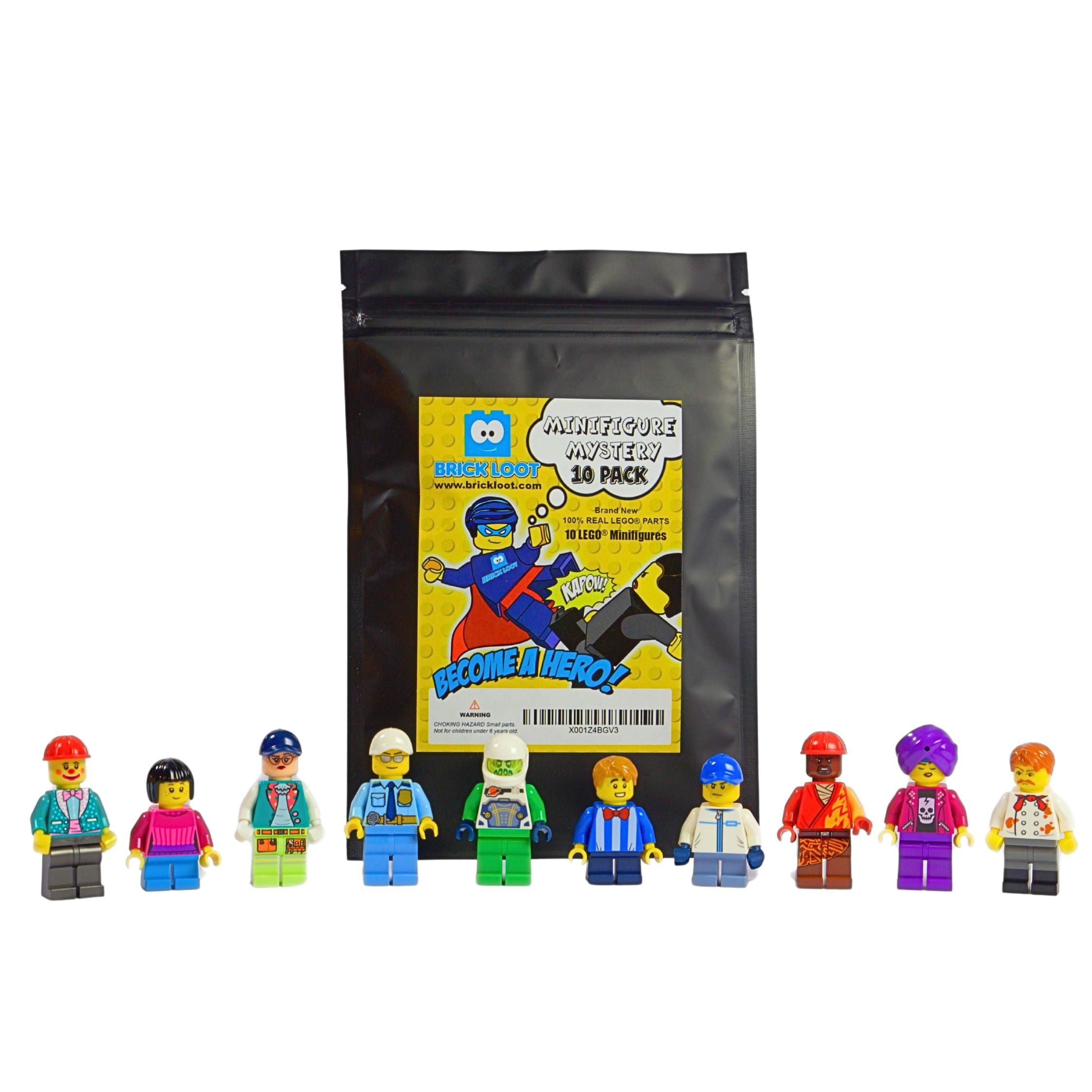 Pack of 10 Random Authentic LEGO Minifigures – 100% Genuine LEGO Figures