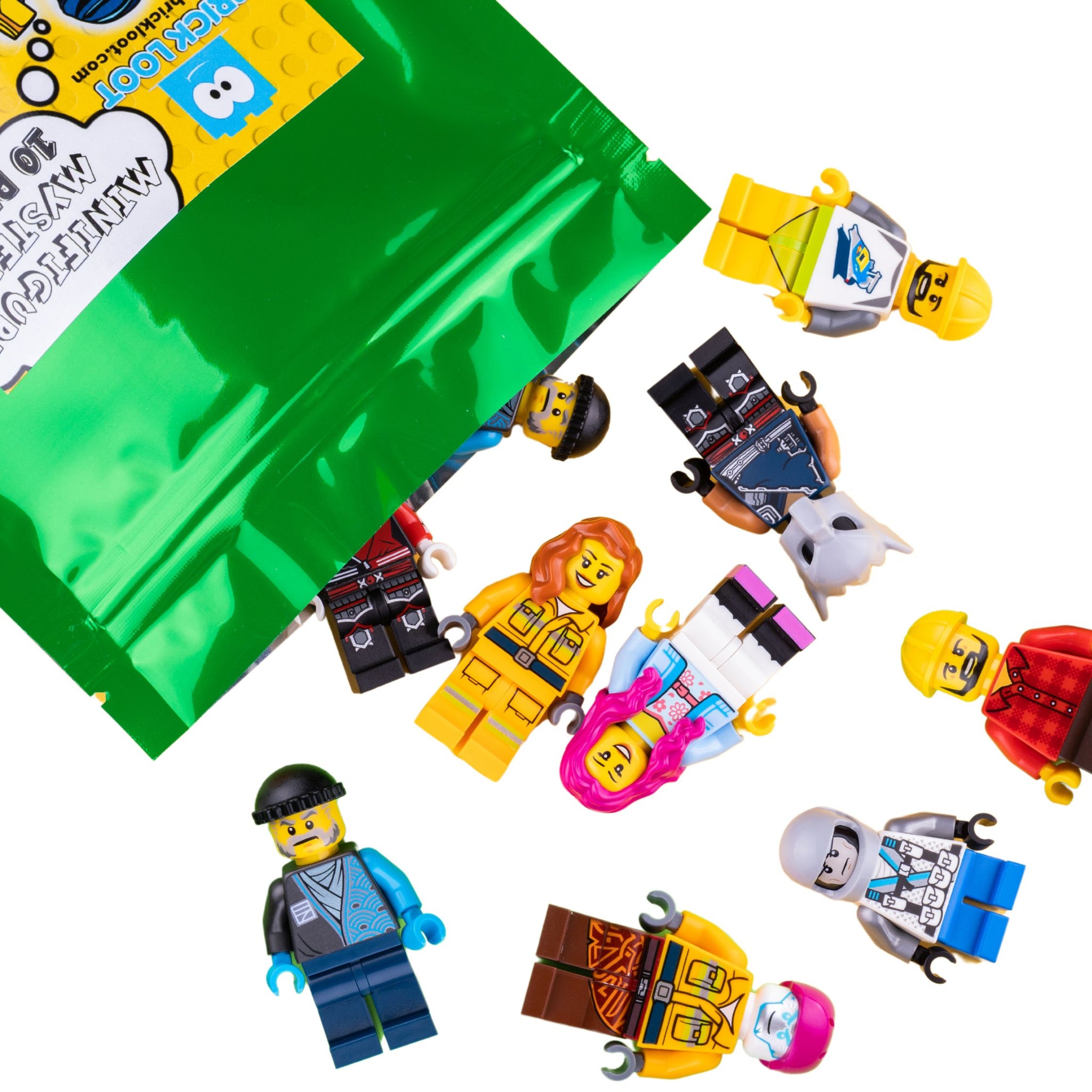 Pack of 10 Random Authentic LEGO Minifigures – 100% Genuine LEGO Figur