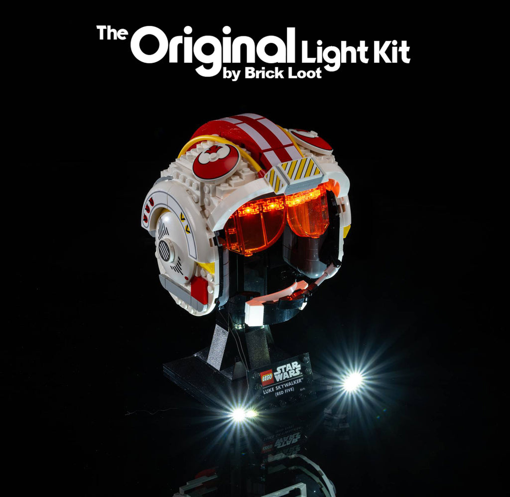 LED Lighting Kit for LEGO Star Wars Luke Skywalker (Red Five) Helmet 75327