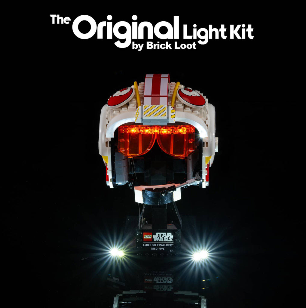 LED Lighting Kit for LEGO Star Wars Luke Skywalker (Red Five) Helmet 75327
