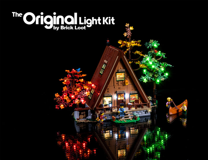 LED Lighting Kit for LEGO A-Frame Cabin 21338