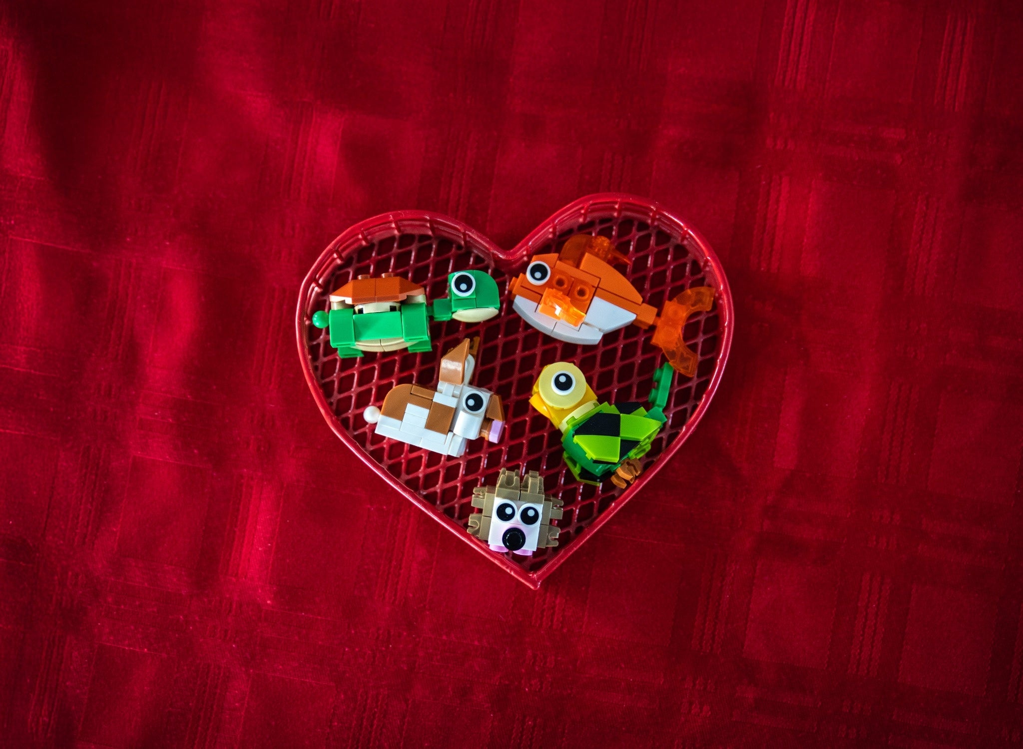 Valentine Mini Animal/Flower Building Packs – Cute Brick Party Favors