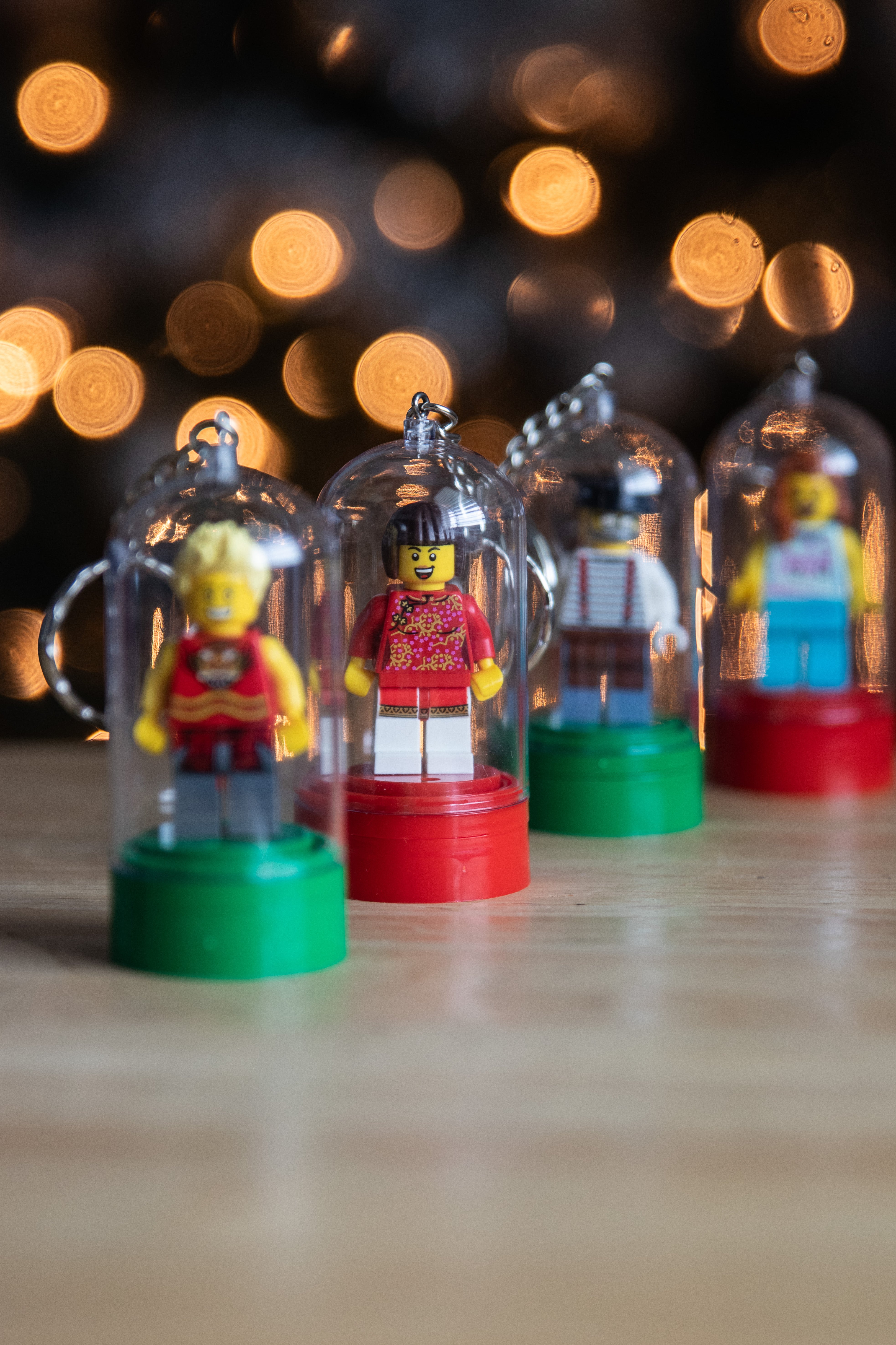 Minifigure Christmas Tree Ornaments – 5 or 10 Pack Holiday Decor