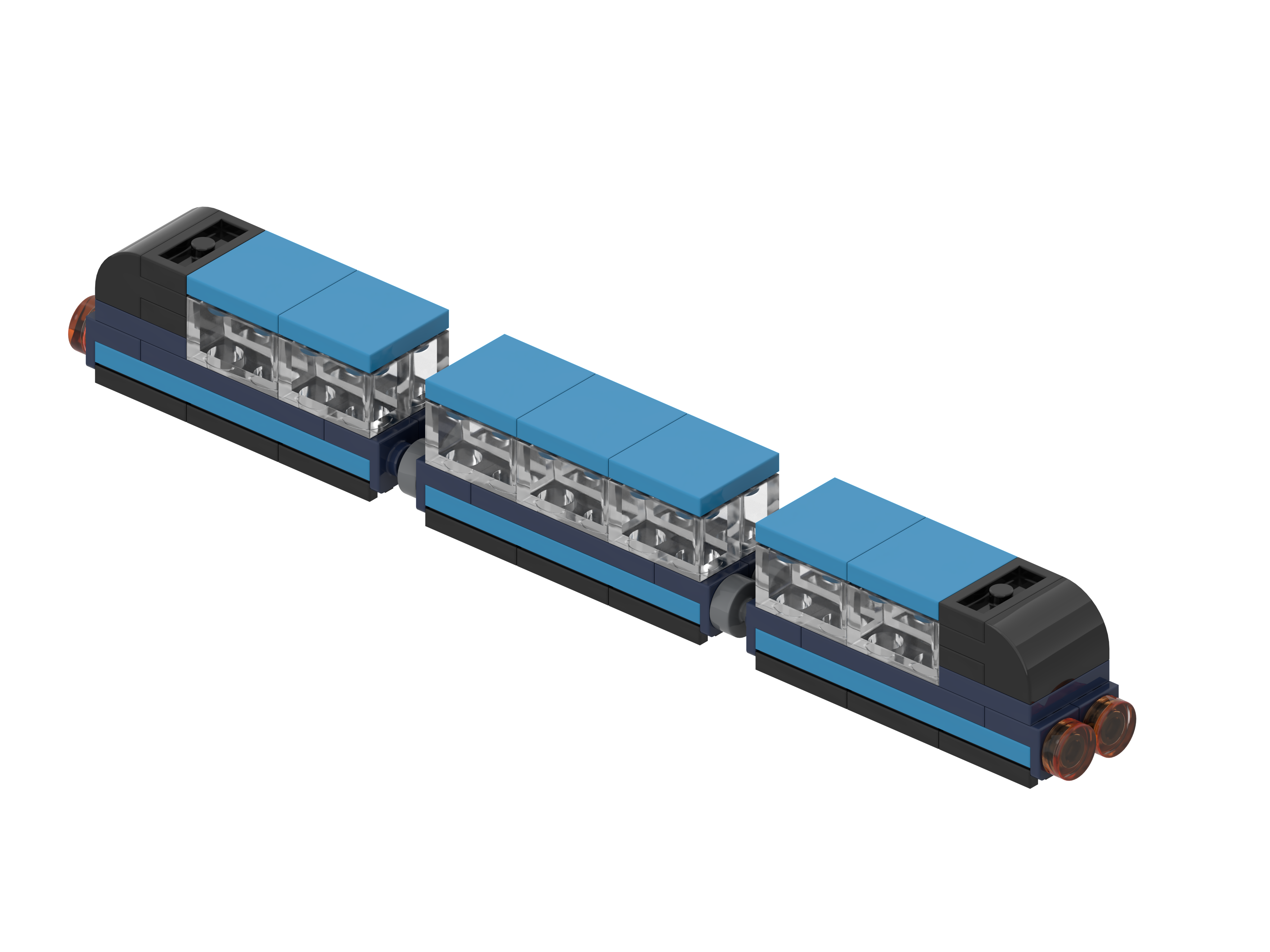 Mini City Subway Train – Metro 3-Car Train