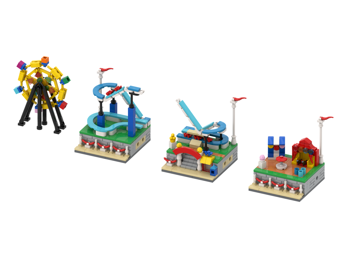 Mini City - Amusement Park Brick Set