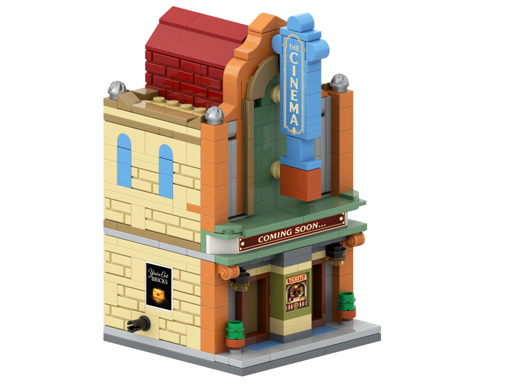 Mini City – Movie Theater Modular Brick Set