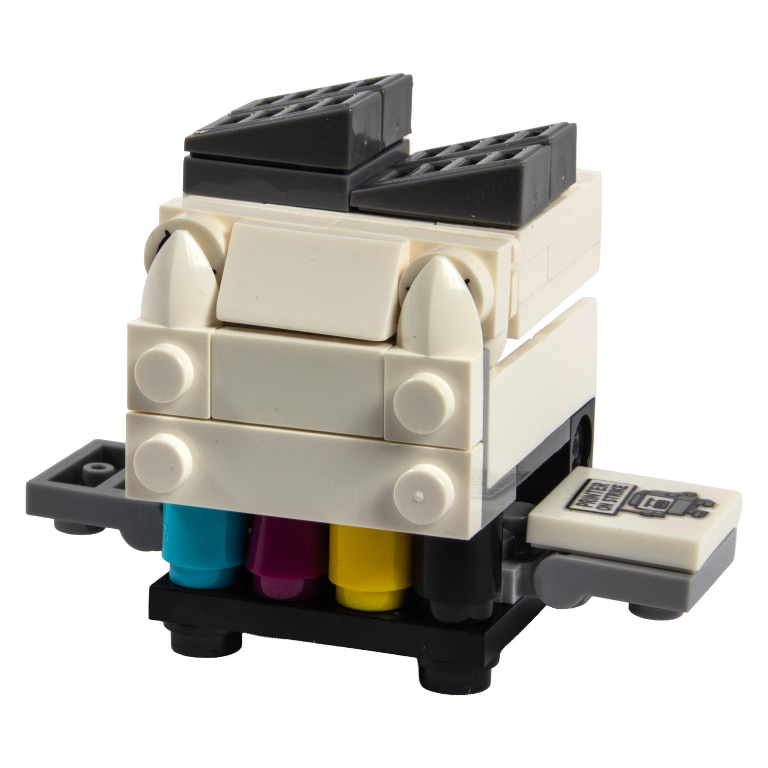 Printer Monster Brick Building Set – Funny Office Monster Toy Kit
